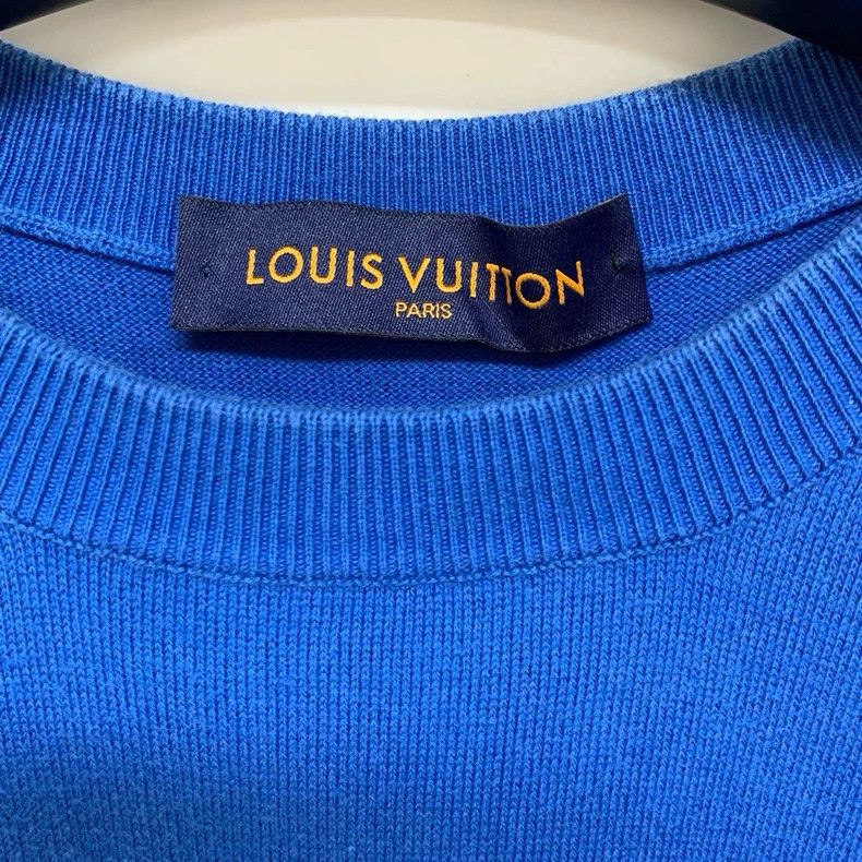 Louis Vuitton Louis Vuitton Blue Short Sleeve Size US L / EU 52-54 / 3 - 3 Thumbnail