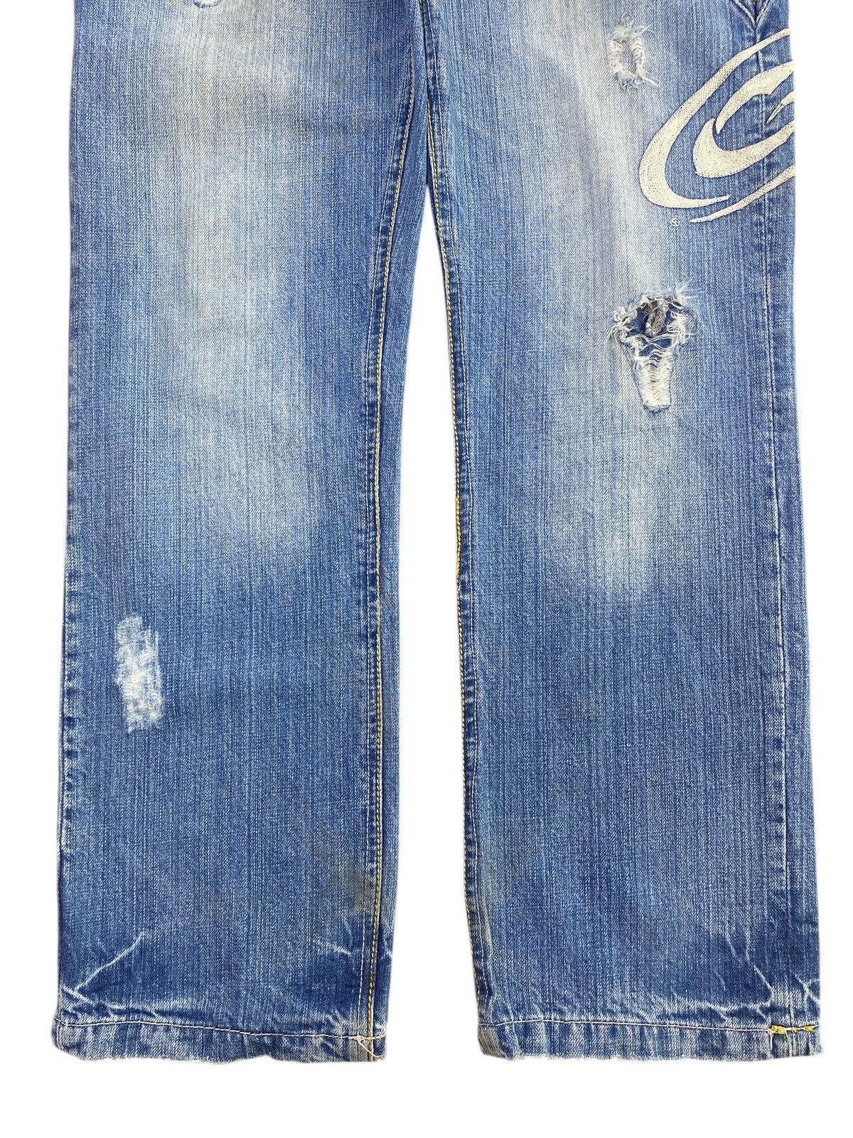 Gotcha Gotcha Faded Light Wash Style Ripped Jeans Size US 33 - 9 Thumbnail