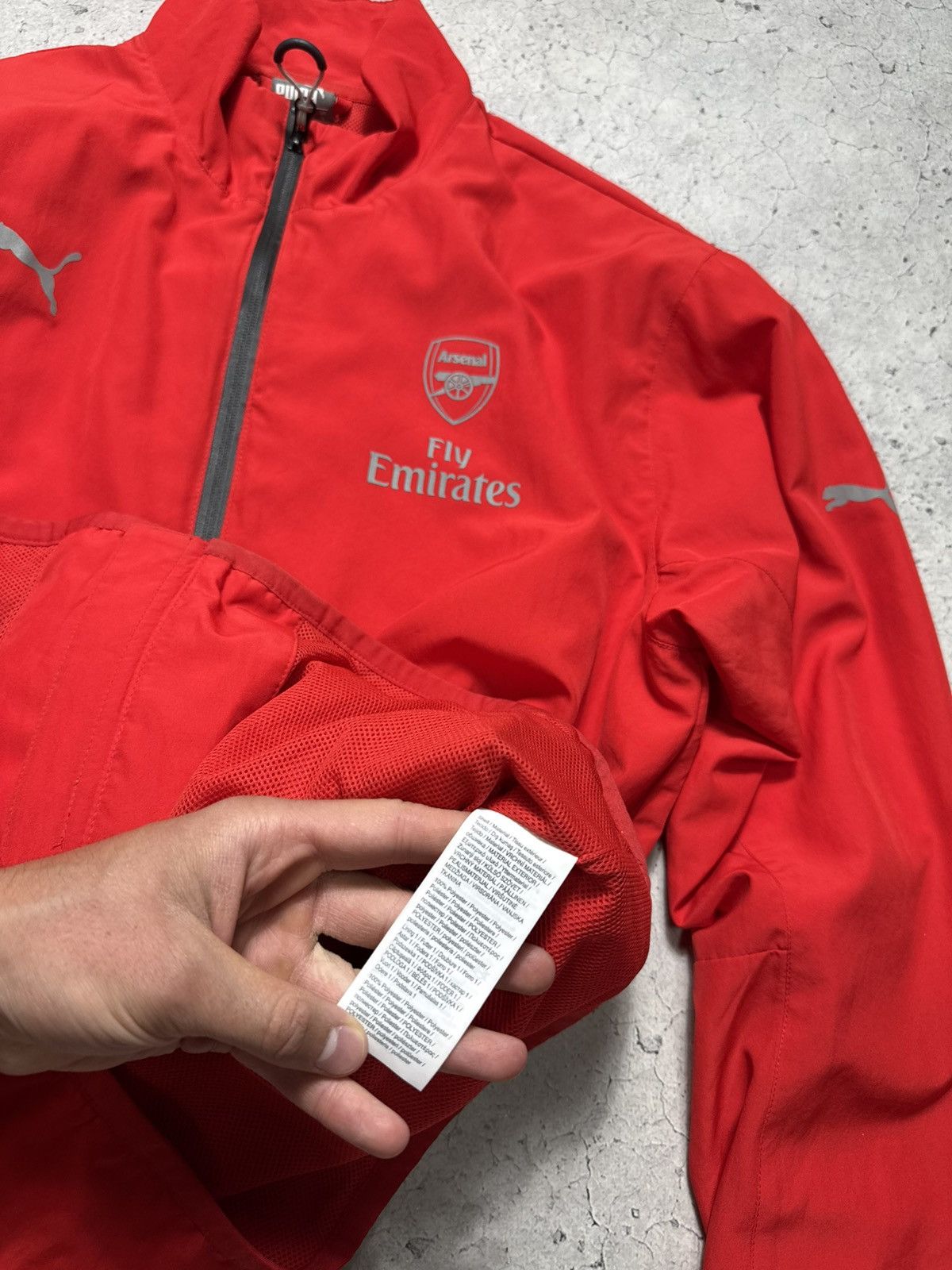 Puma Puma FC Arsenal Vintage Nylon Jacket Football Full Zip Size US L / EU 52-54 / 3 - 9 Thumbnail