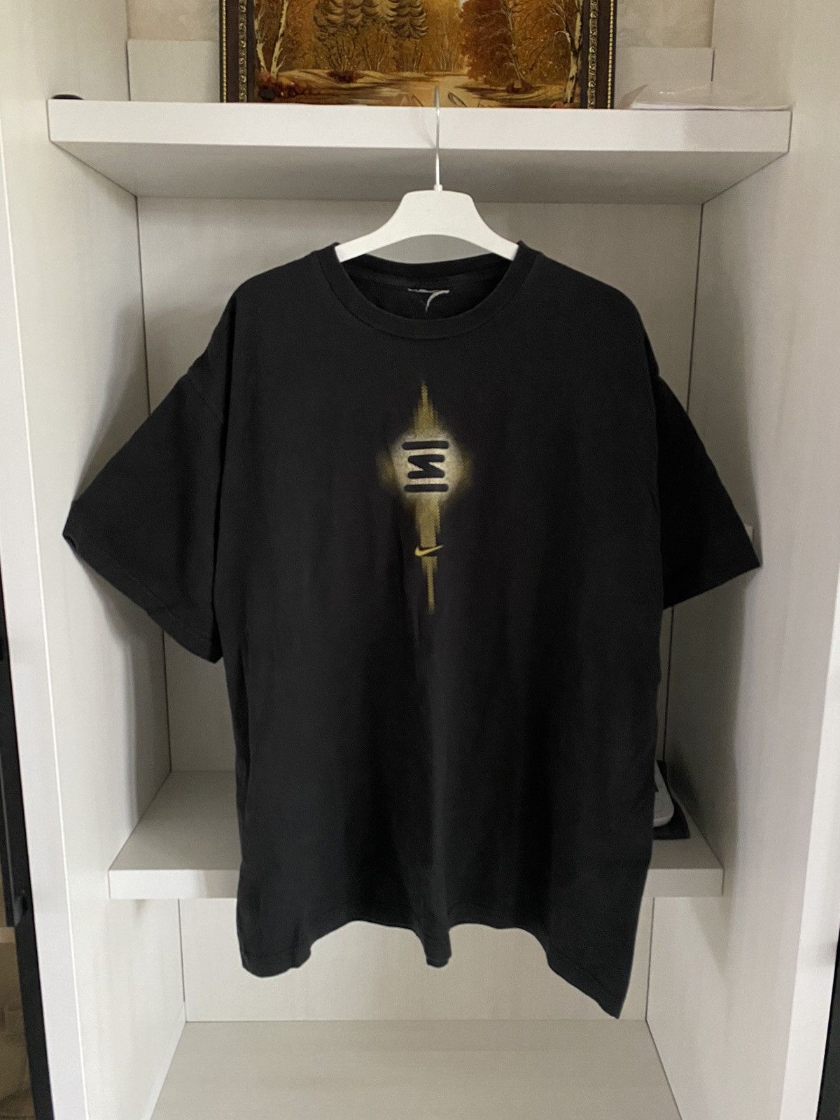 Nike 00s Nike Shox Vintage T-shirt Drill Y2K Streetwear Baggy Size US L / EU 52-54 / 3 - 2 Thumbnail