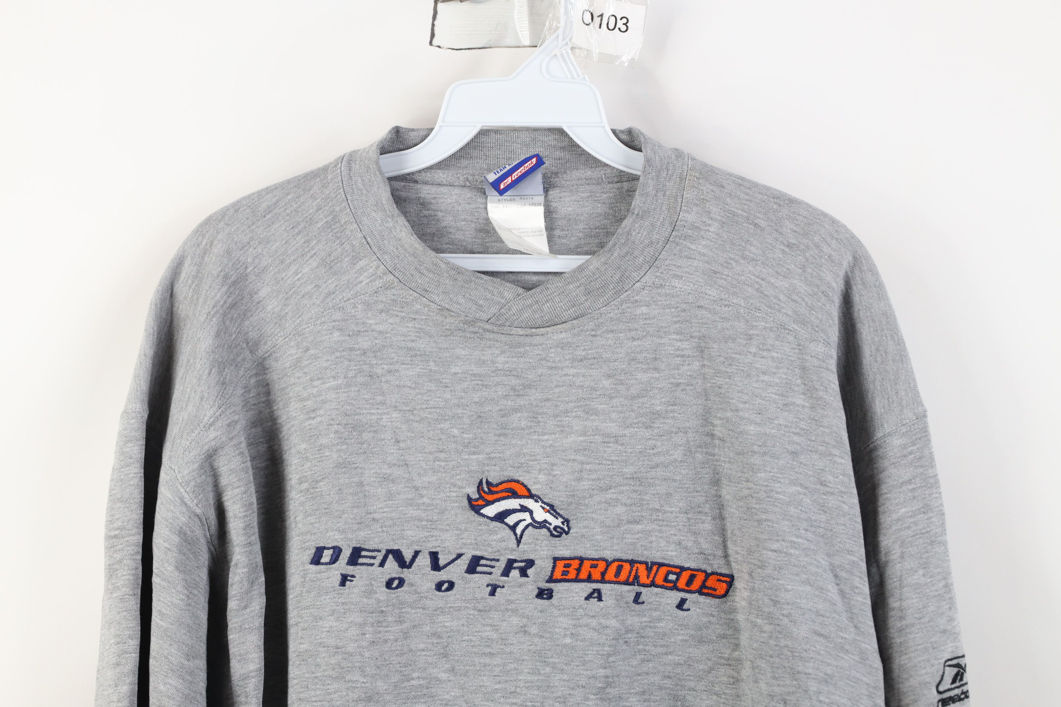 Reebok Vintage Reebok Denver Broncos Football Crewneck Sweatshirt Size US M / EU 48-50 / 2 - 2 Thumbnail