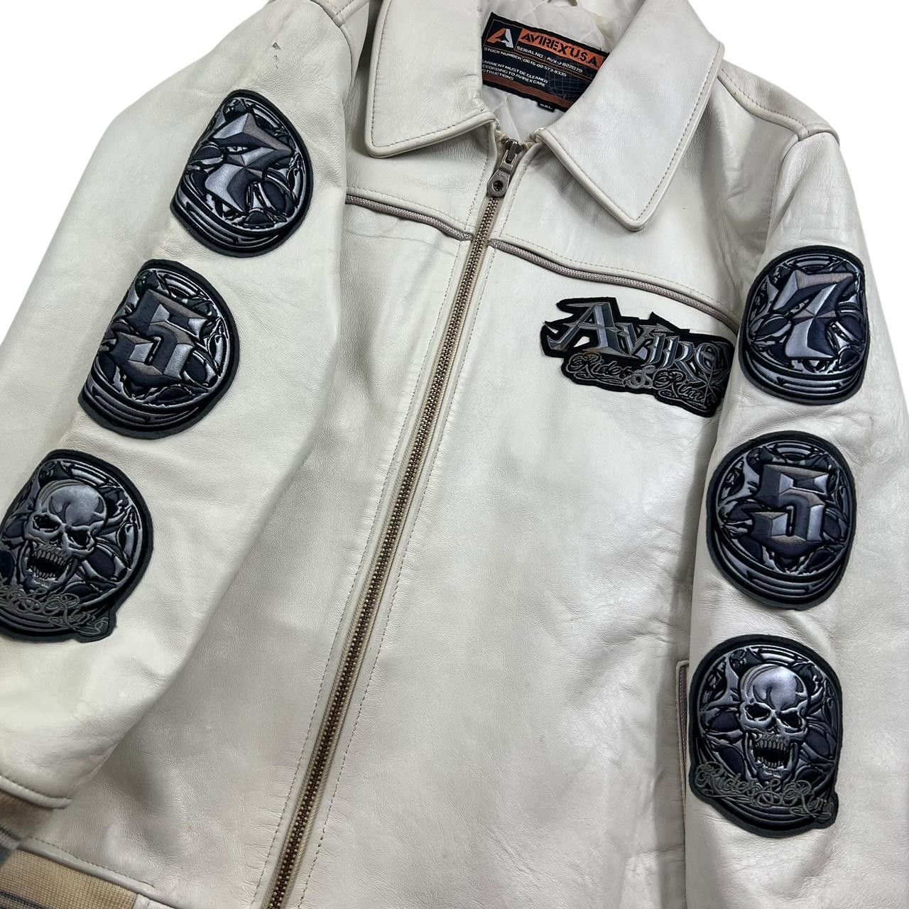 Avirex Vintage Avirex USA Rides & Rims Skull Leather Jacket - XXL Size US XXL / EU 58 / 5 - 4 Thumbnail