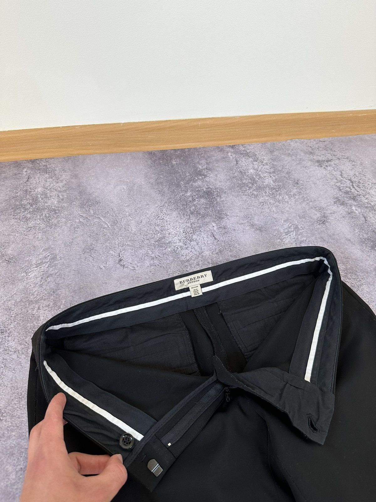 Burberry Vintage Burberry Nova Check Luxury Formal Stretch Pants Size 32" / US 10 / IT 46 - 17 Thumbnail