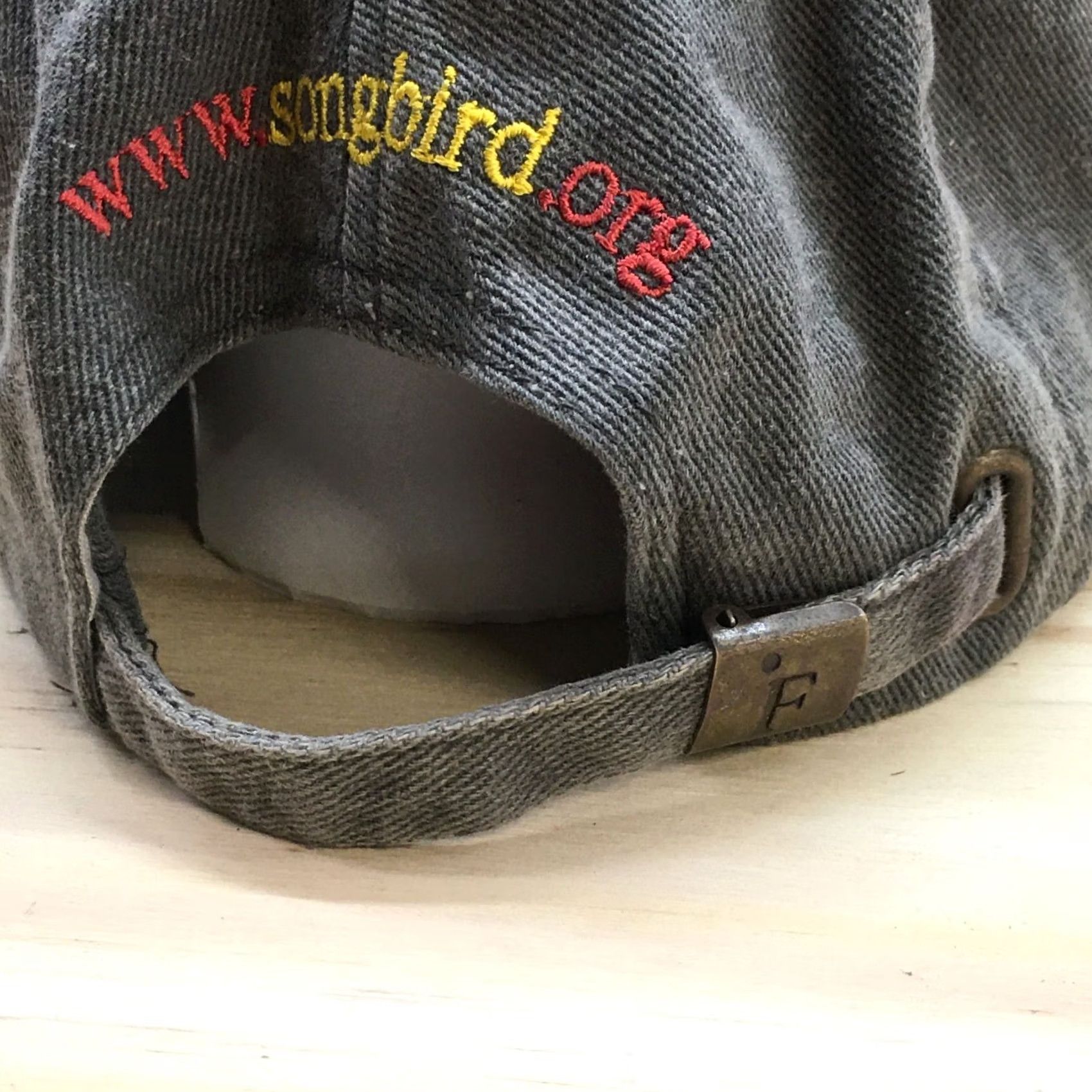 Vintage Fahrenheit The Songbird Foundation Baseball Cap Hat Mens Gray One Size Cotton Curved Bill Size ONE SIZE - 7 Thumbnail