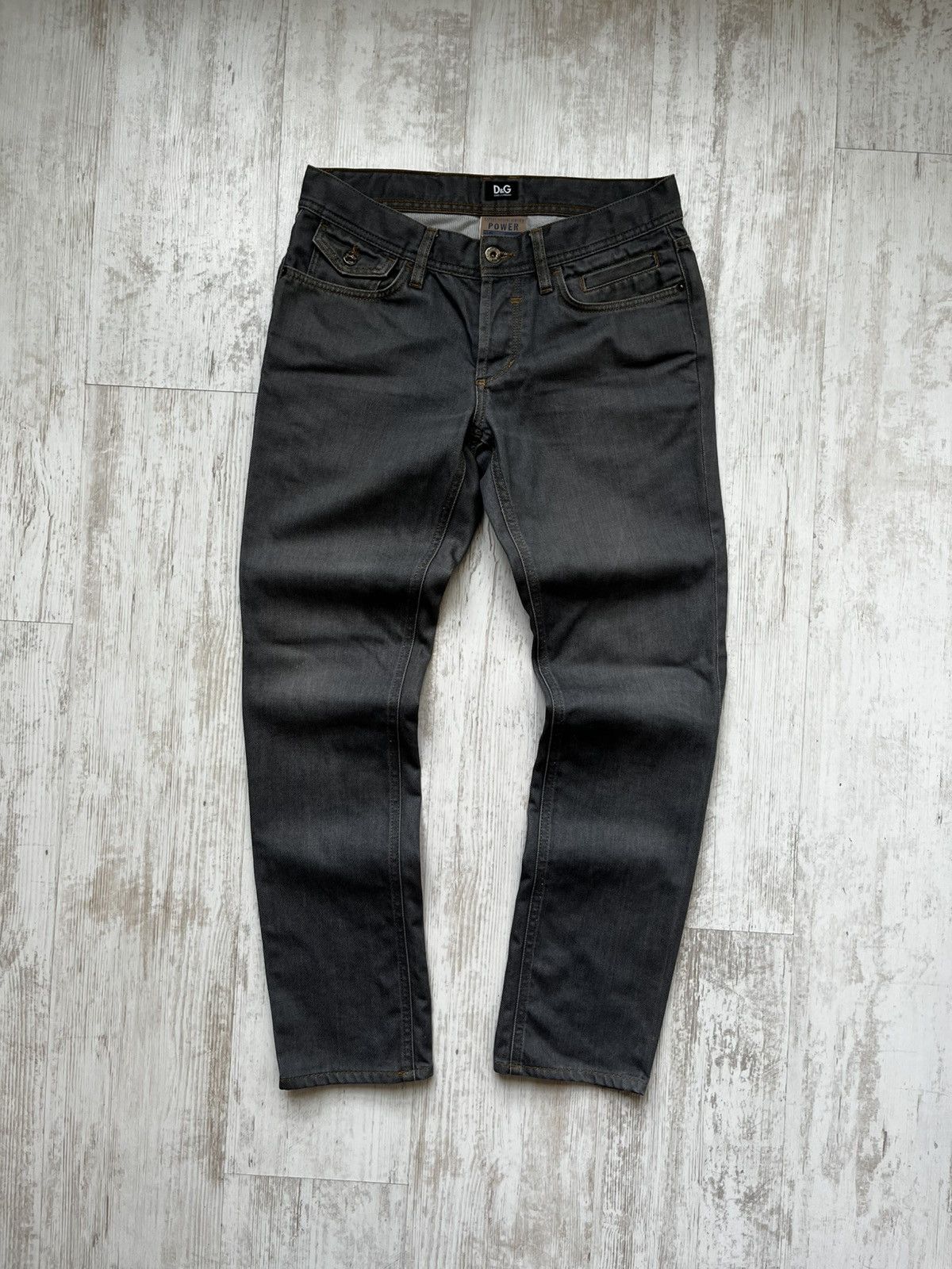 Dolce & Gabbana Dolce & Gabbana Men’s 30 Power Grey Denim Jeans Tight Fit Size US 30 / EU 46 - 1 Thumbnail