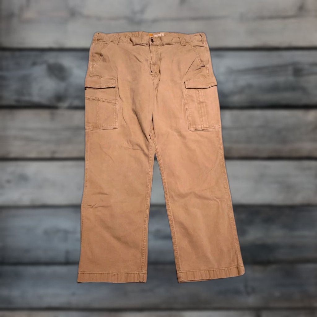 Carhartt VINTAGE Carhartt Men's Cargo Pants 42x29 Tan Canvas Relaxed Fit Workwear Casual Outdoor Size US 42 / EU 58 - 1 Thumbnail