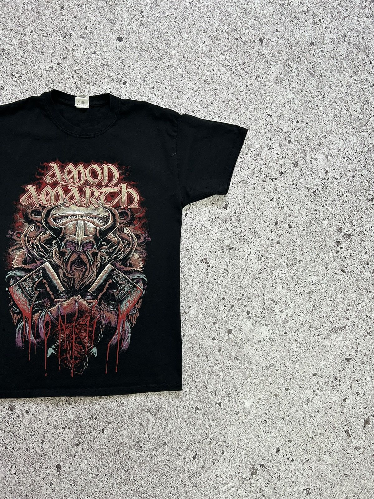 Band Tees × Vintage 2000’s Amon Amarth Fight Until Your Dying Breath T-Shirt Size US M / EU 48-50 / 2 - 3 Thumbnail
