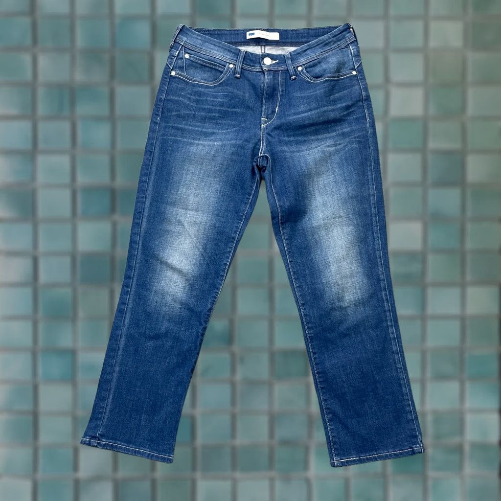 Levi's Levis Jeans Womens Blue Cropped Cotton Stretch Mid Rise Skinny Leg 30x24 Denim Size 30" / US 8 / IT 44 - 1 Thumbnail