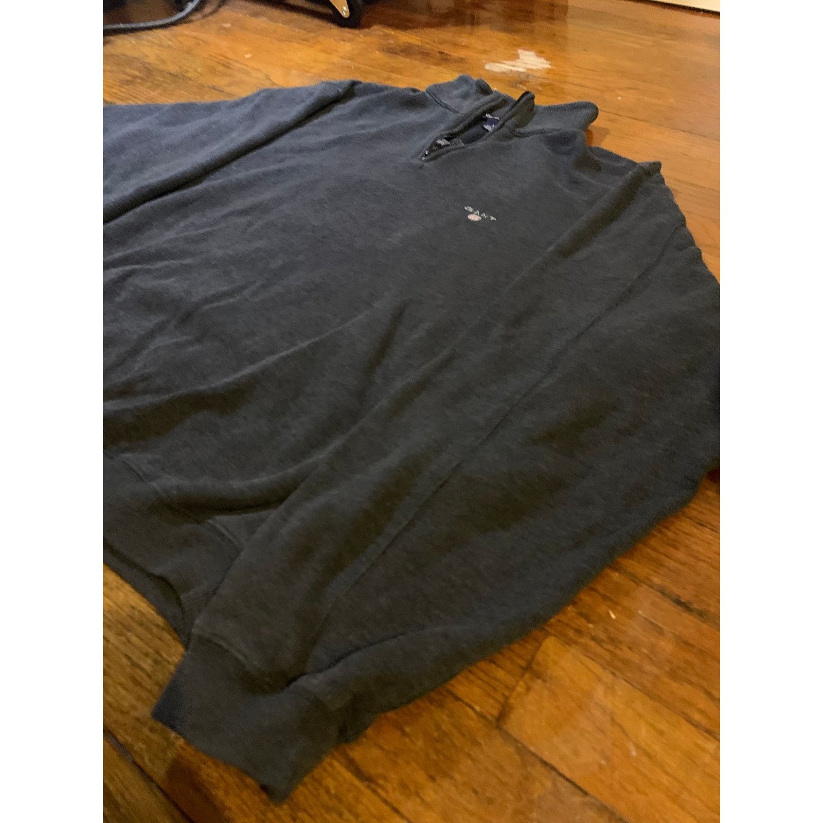 Gant GANT Quarter Zip Pullover Mens Medium Dark Grey Size US M / EU 48-50 / 2 - 5 Thumbnail