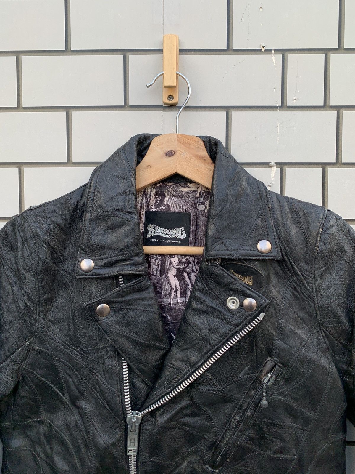14th Addiction Vintage Japanese Brand Anaslang RNA Inc Leather Jacket Size US M / EU 48-50 / 2 - 6 Thumbnail