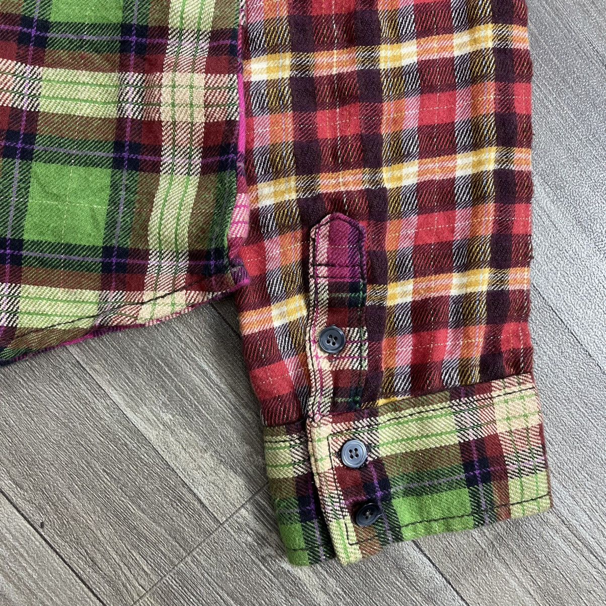 Number (N)ine 2000s Breathmint Patchwork Plaid Western Distressed Shirt Size US M / EU 48-50 / 2 - 11 Thumbnail