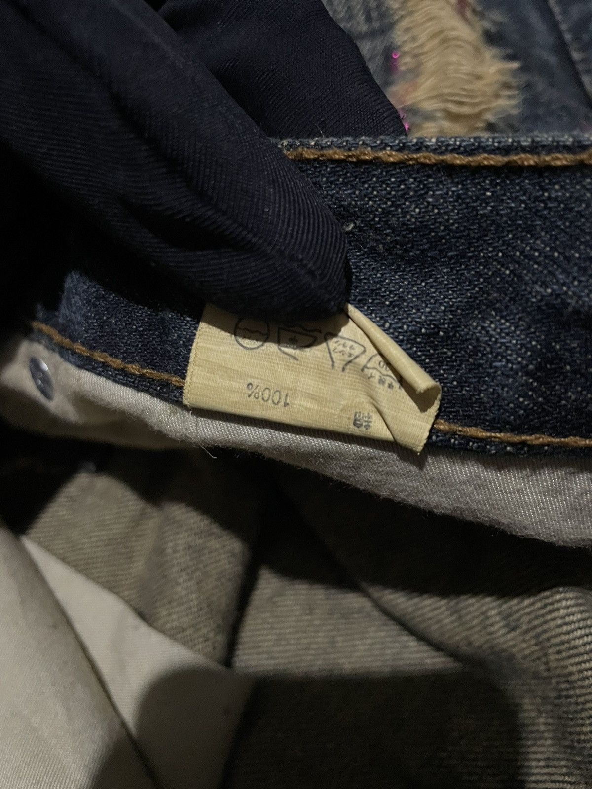 20471120 Distressed Denim kui Painter Ifsixwasnine Style Jeans Size US 33 - 11 Thumbnail