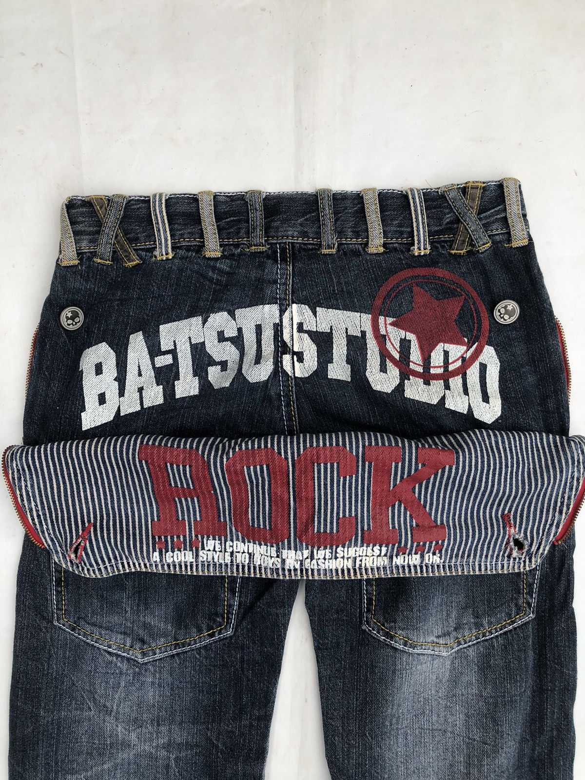 Hysteric Glamour Japanese Ba-tsu Studio Distressed Denim Jeans Size US 29 - 7 Thumbnail