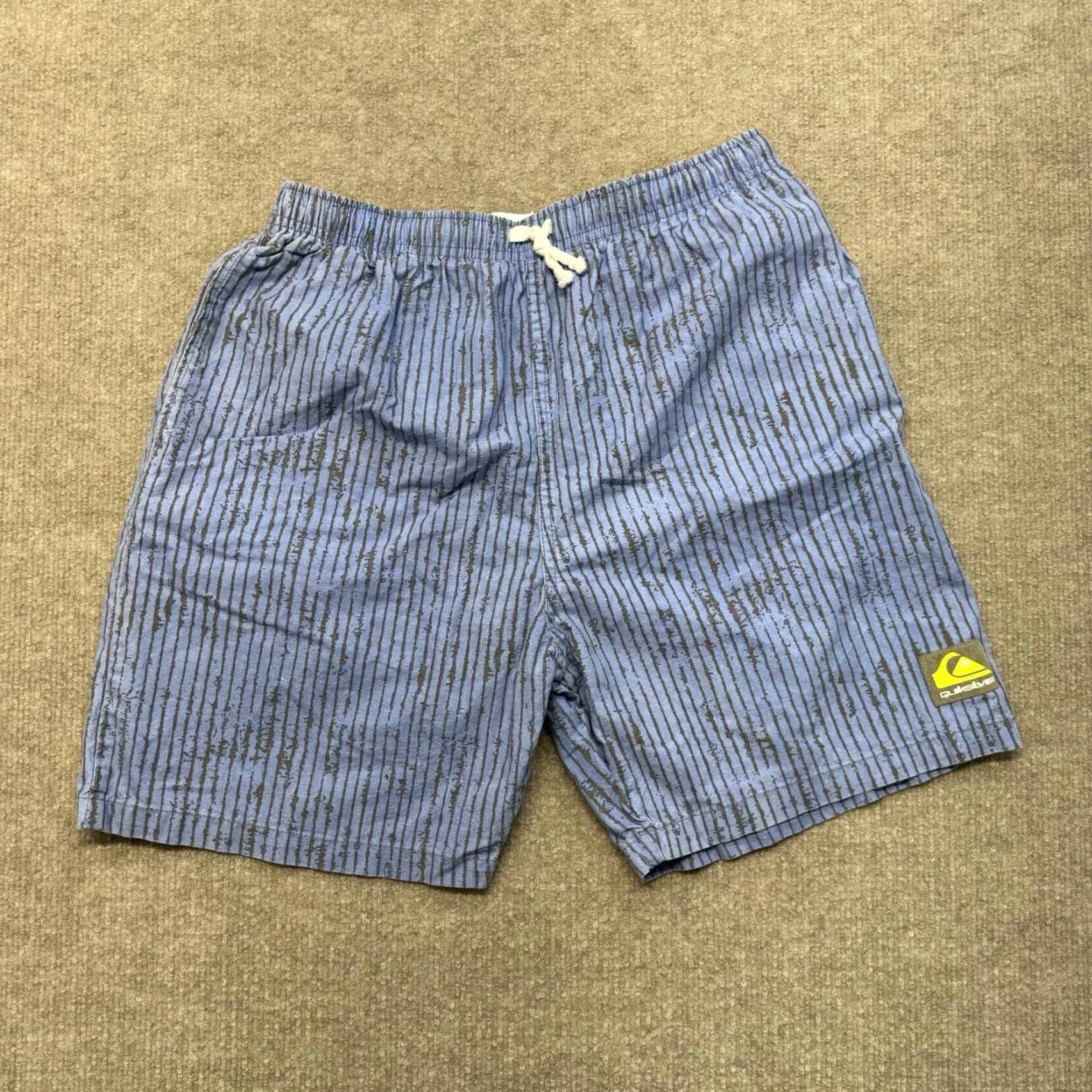 Quiksilver VINTAGE Quiksilver Chino Shorts Mens 30 Abstract Geometric USA Made Blue 80s NOS Casual Pockets Cotton Canvas Regular Inseam 6 in尺 Size US 30 / EU 46 - 2 Thumbnail