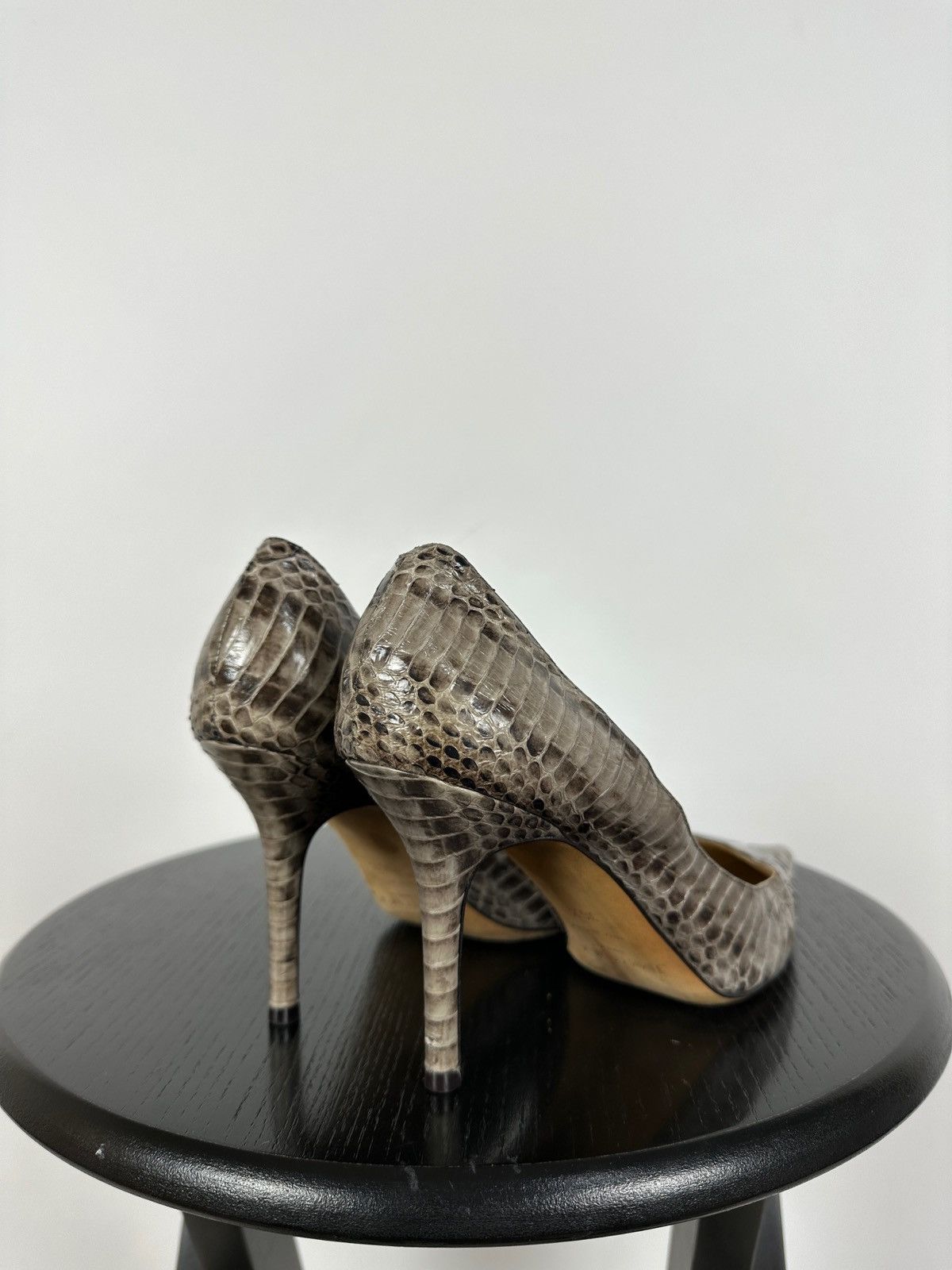 Jimmy Choo Jimmy Choo Pumps Croc Embossed Heels Pointed Toe Size 36 1/2 Size US 6.5 / IT 36.5 - 4 Thumbnail