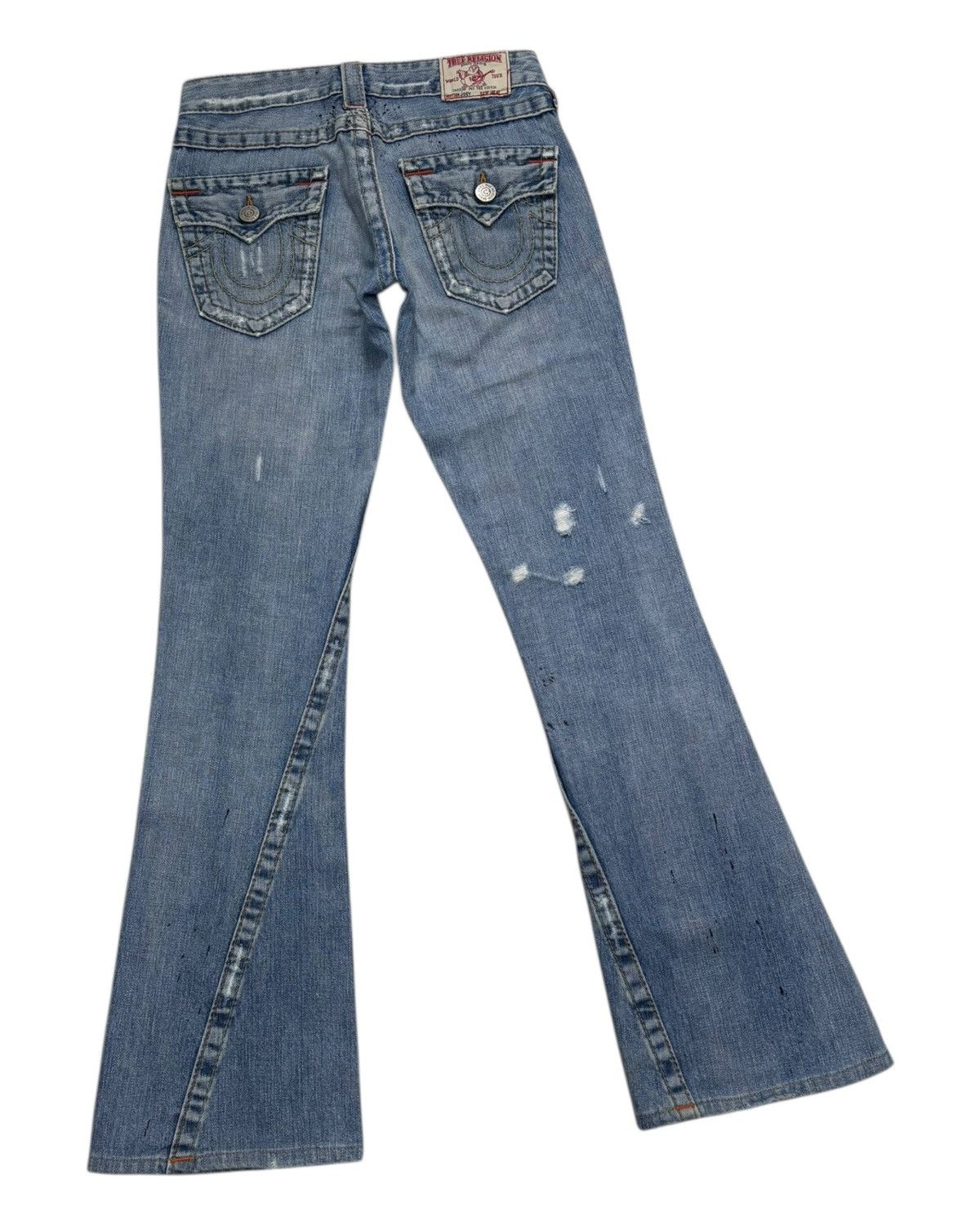 Hysteric Glamour × True Religion True Religion Joey Bootcut Flare Distressed Denim Jeans Size 27" / US 4 / IT 40 - 7 Thumbnail