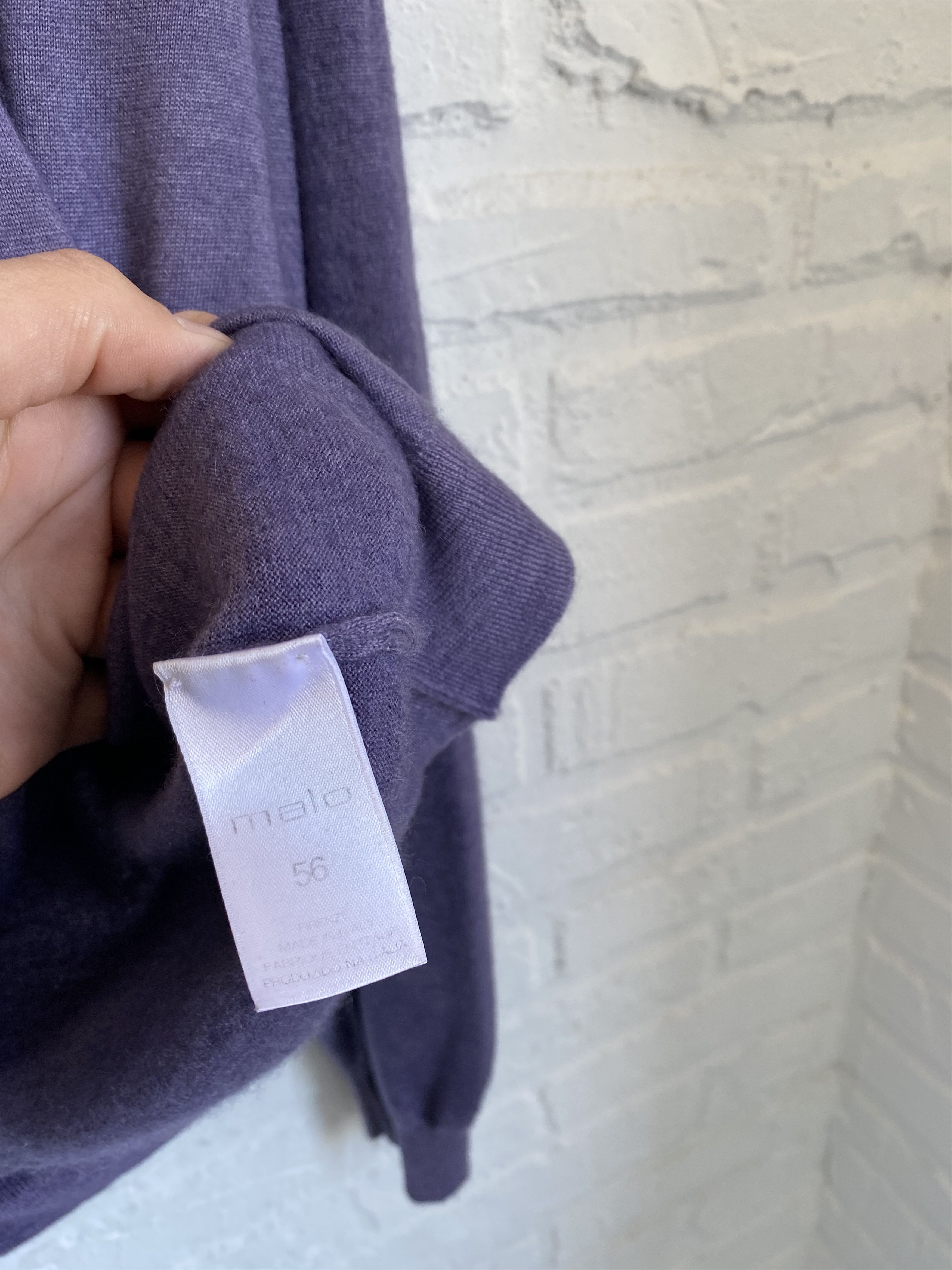 Malo Malo cashmere violet sweater Size US XL / EU 56 / 4 - 3 Thumbnail