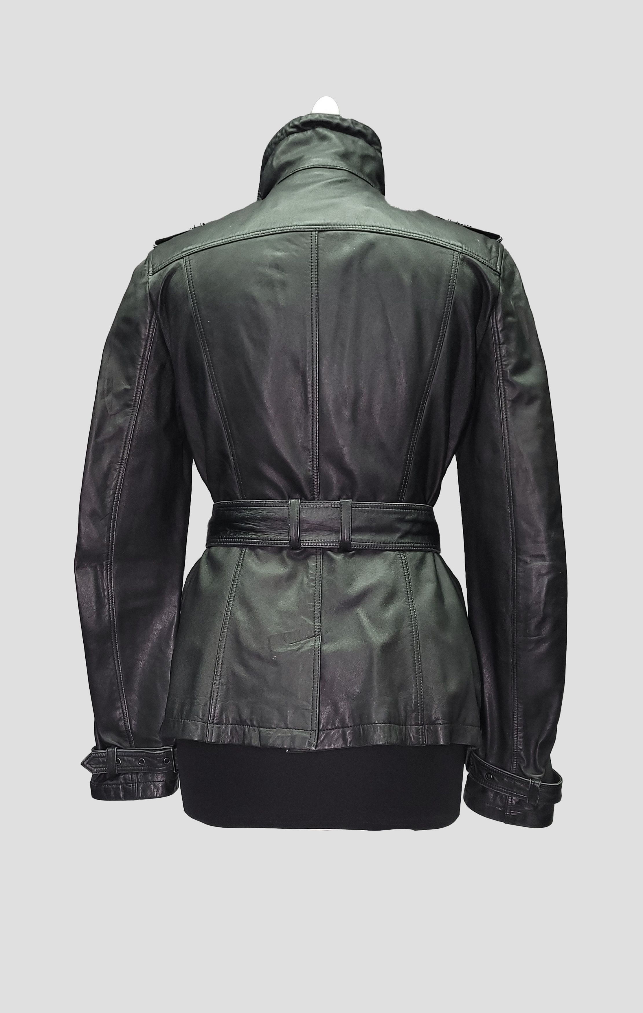 Burberry Burberry Brit _ Italy _ Biker_ Lambskin _ Field Jacket Size M / US 6-8 / IT 42-44 - 2 Thumbnail