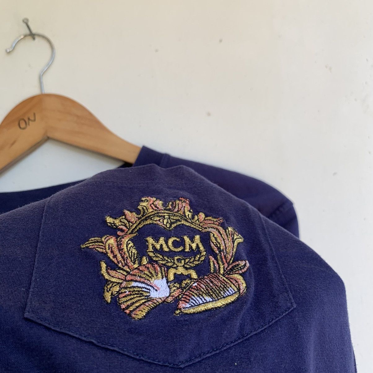 Designer × MCM × Vintage Vtg MCM Pocket Tee Size US S / EU 44-46 / 1 - 5 Thumbnail
