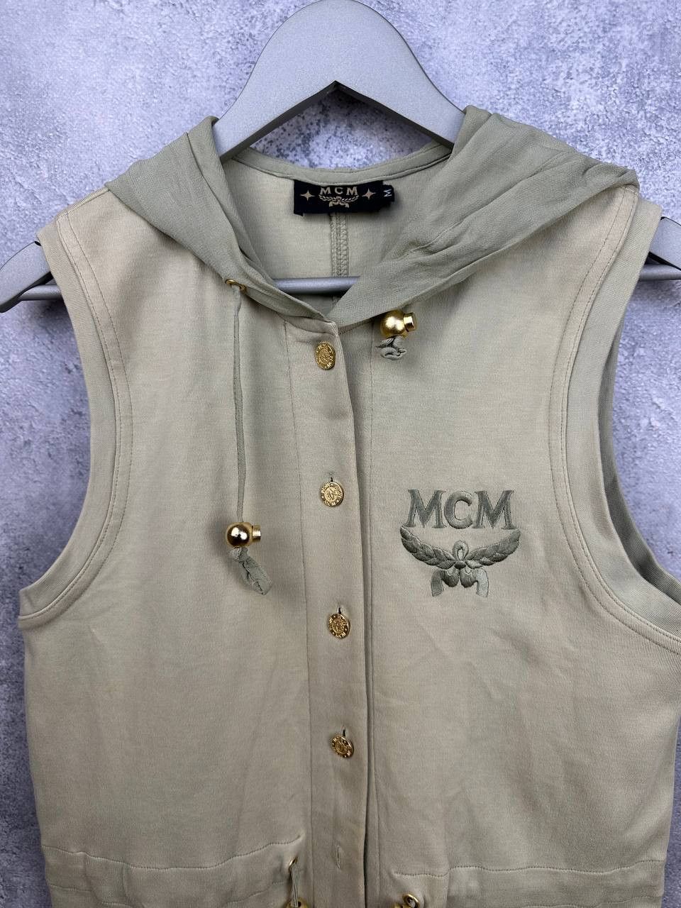 MCM MCM Sleeveless Hoodie Vest with Logo Embroidered Size M / US 6-8 / IT 42-44 - 4 Thumbnail