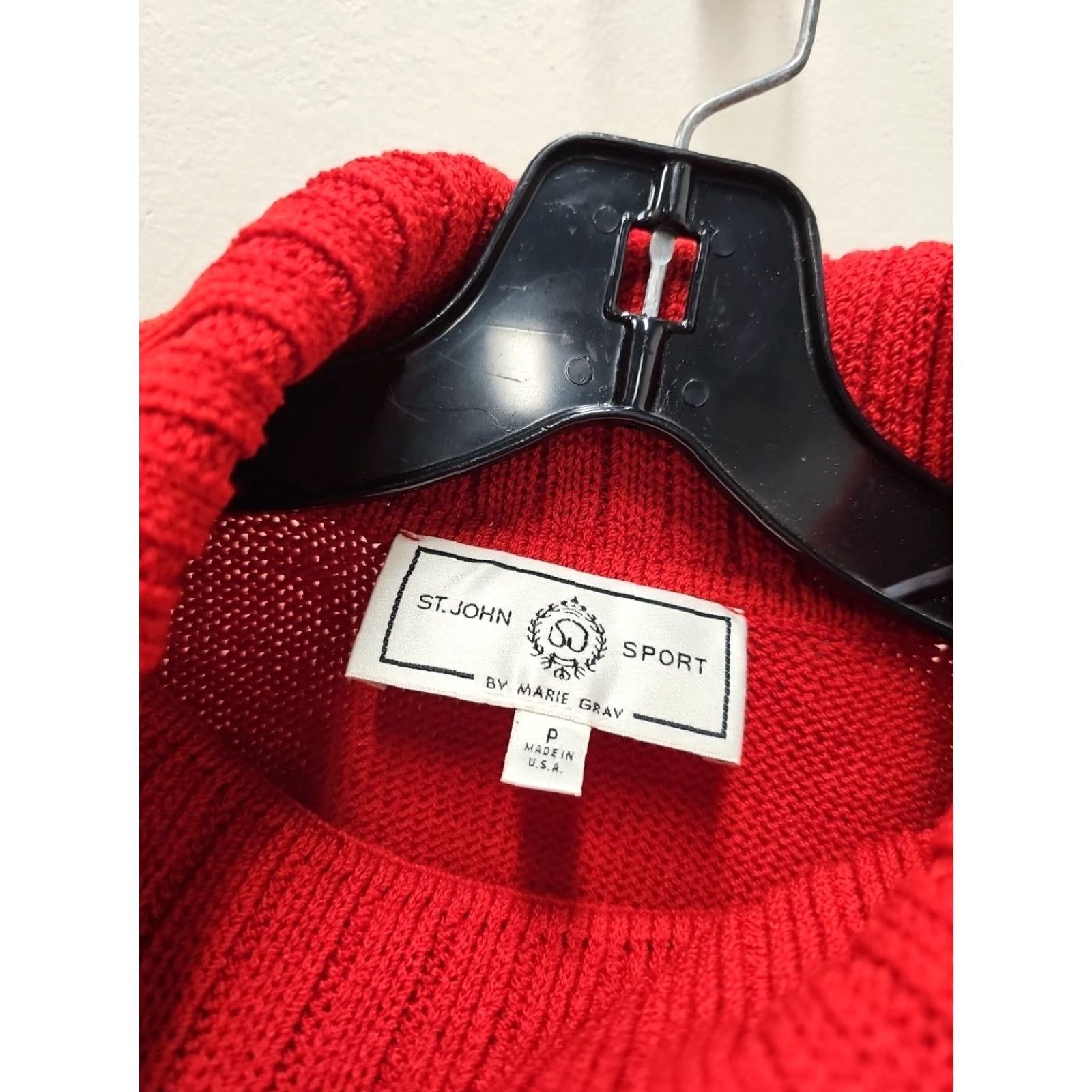 Logo 7 St John Sport Red Turtleneck Top Sweater Logo Crest Size P Petite Womens Pullover Knit Long Sleeve Casual Size S / US 4 / IT 40 - 3 Thumbnail