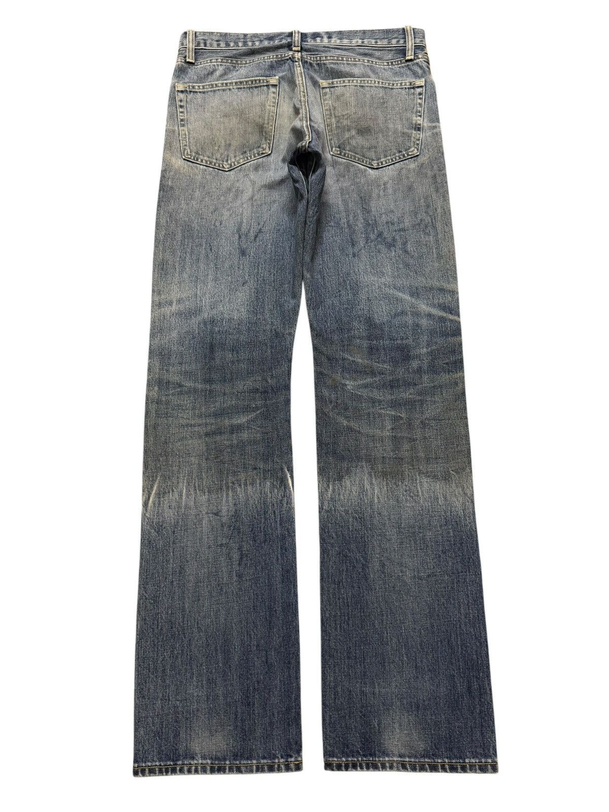 Uniqlo Vintage Y2K Japanese Uniqlo Blue Mud Wash Straight Leg Jeans Size US 32 / EU 48 - 2 Thumbnail