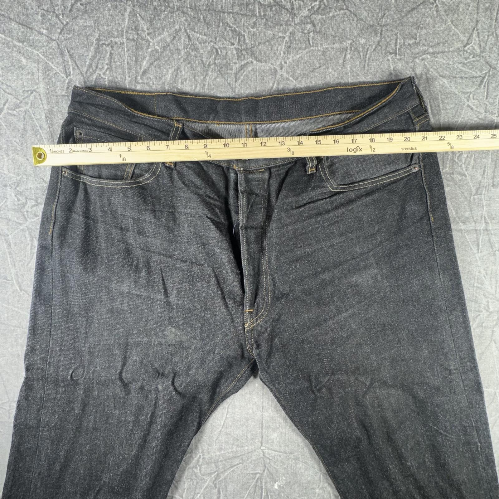 Levi's Levi's Jeans Men's 40x30 Black 501 Button Fly Size US 40 / EU 56 - 4 Thumbnail