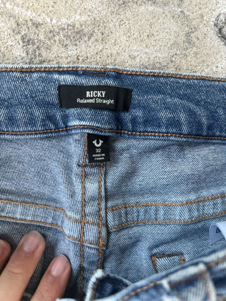 True Religion True Religion Ricky Straight Relaxed Denim Size US 32 / EU 48 - 5 Thumbnail