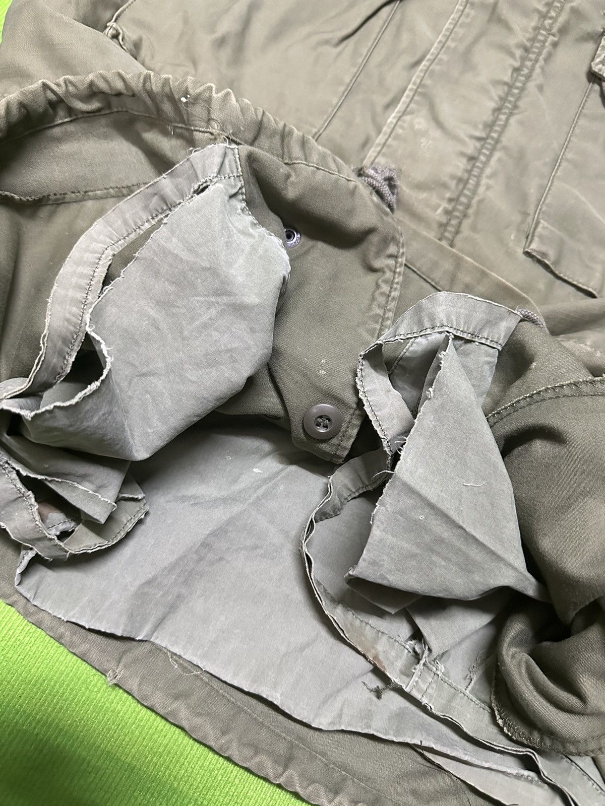 Vintage Vtg 60s M65 Field jacket distressed Size US L / EU 52-54 / 3 - 4 Thumbnail