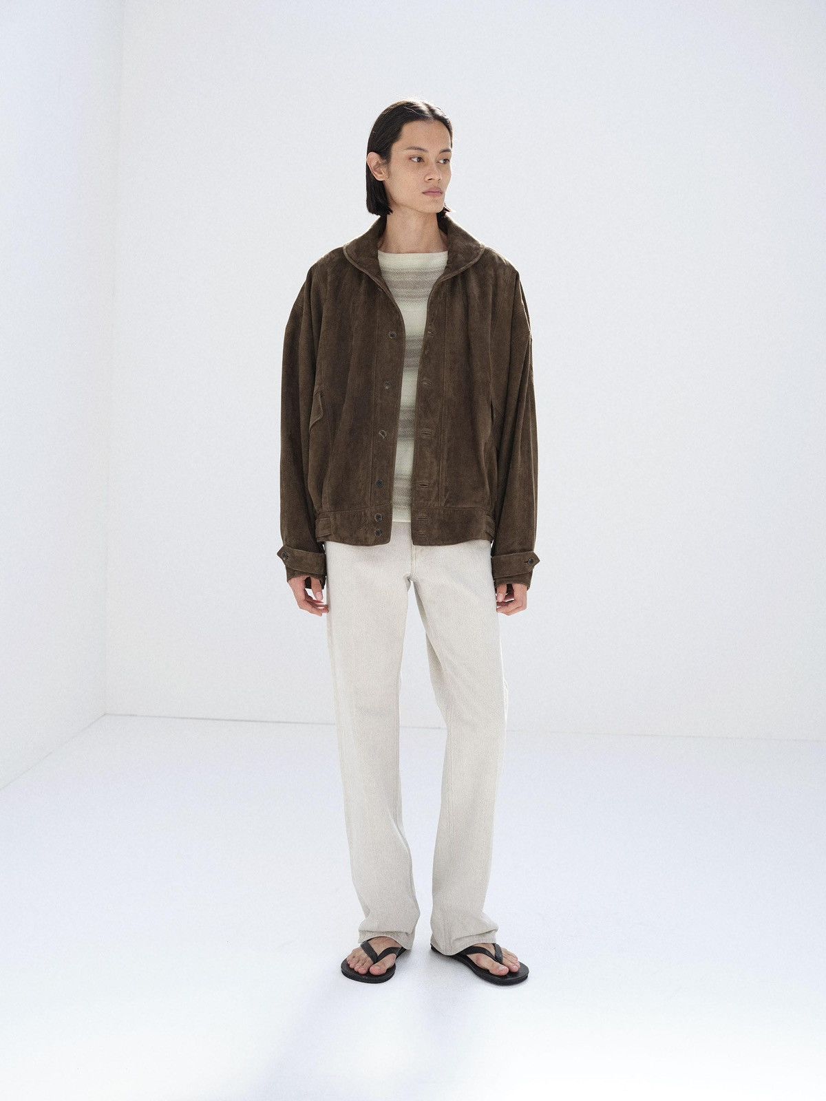 Auralee Auralee Silky Grain Suede Blouson Bomber Jacket $3366 Size US S / EU 44-46 / 1 - 20 Thumbnail