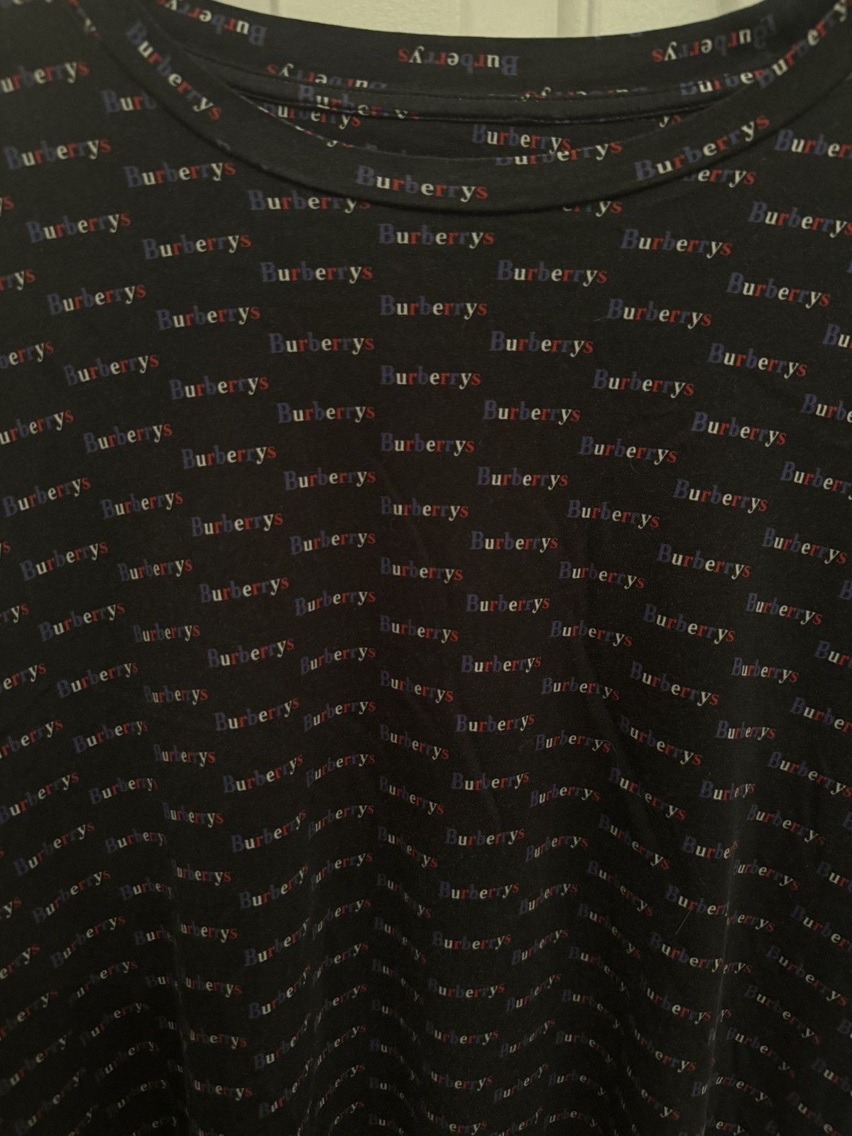 Burberry Vintage Navy Burberrys Tee Size US L / EU 52-54 / 3 - 7 Thumbnail