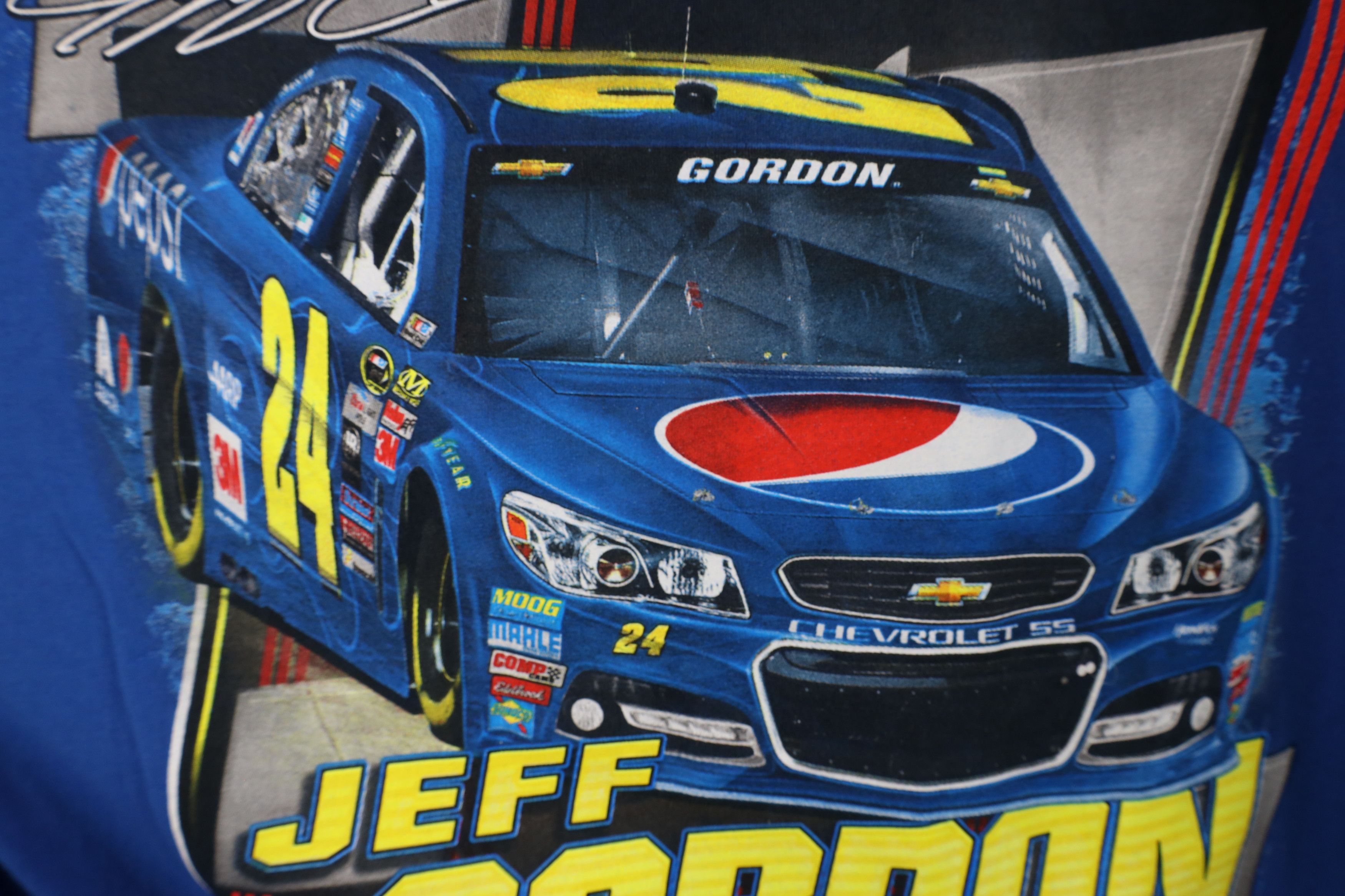 Vintage Retro NASCAR Jeff Gordon Racing Short Sleeve T-Shirt Blue Size US XXL / EU 58 / 5 - 6 Thumbnail