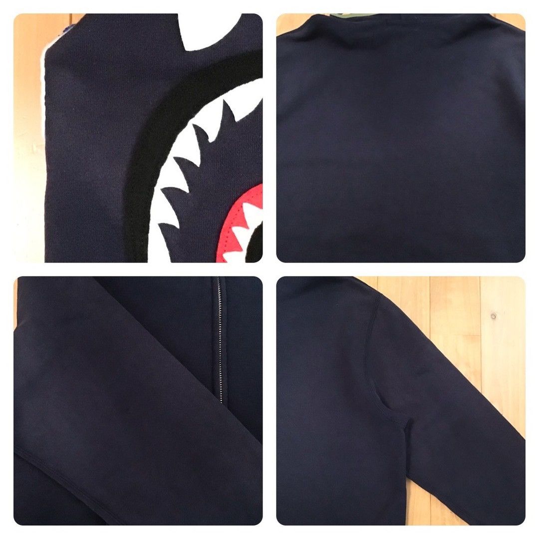 Bape BAPE WGM Shark Full Zip Hoodie Navy a bathing ape Size US L / EU 52-54 / 3 - 7 Thumbnail