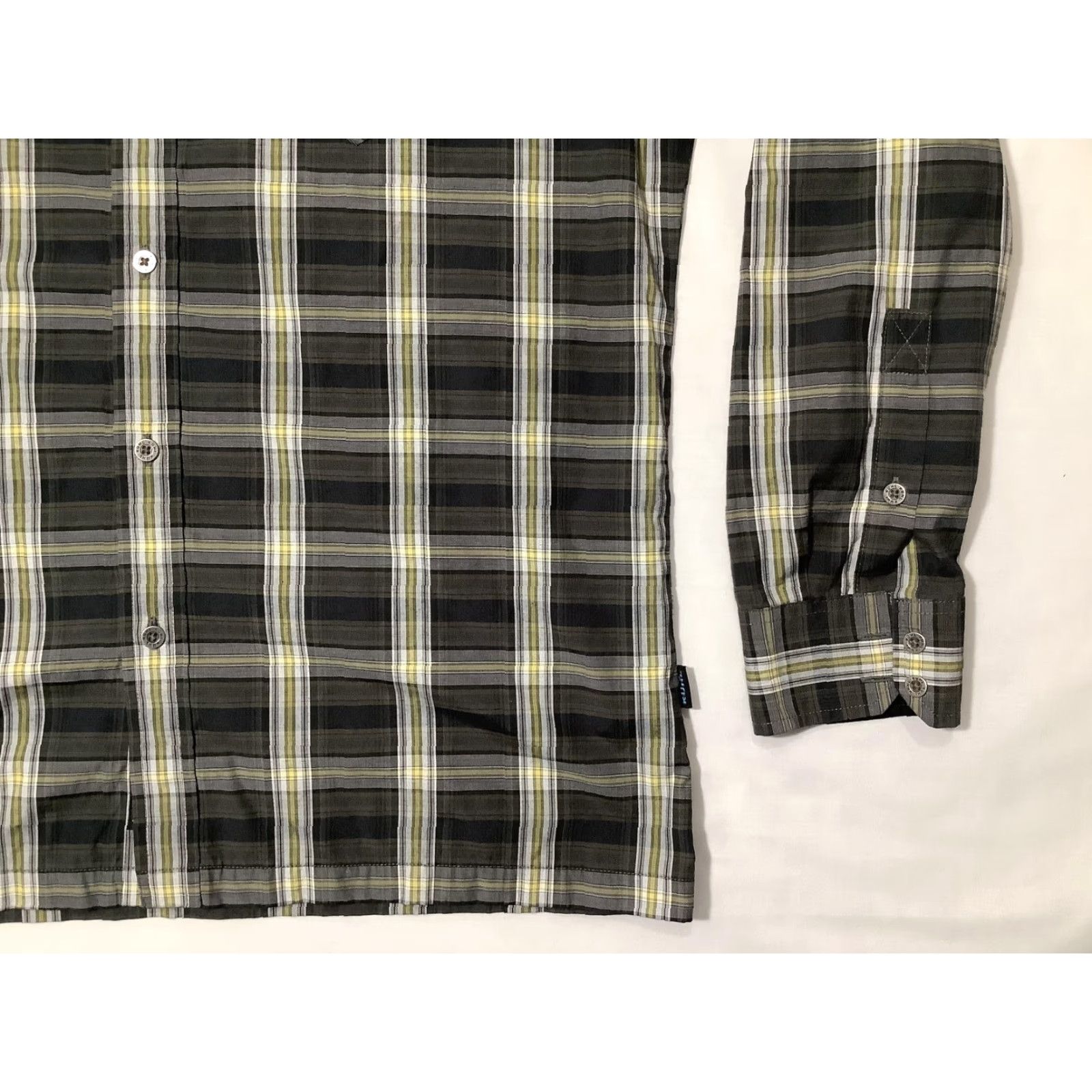 Vintage KÜHL Shirt Mens Medium Gray Black Plaid Long Sleeve Button Up Western Outdoor Size US M / EU 48-50 / 2 - 4 Thumbnail