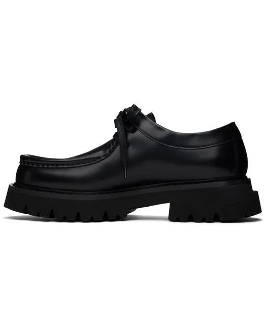 Salvatore Ferragamo o1s1rm0725 Lace Up Derby Shoes in Black Size US 10 / EU 43 - 3 Thumbnail