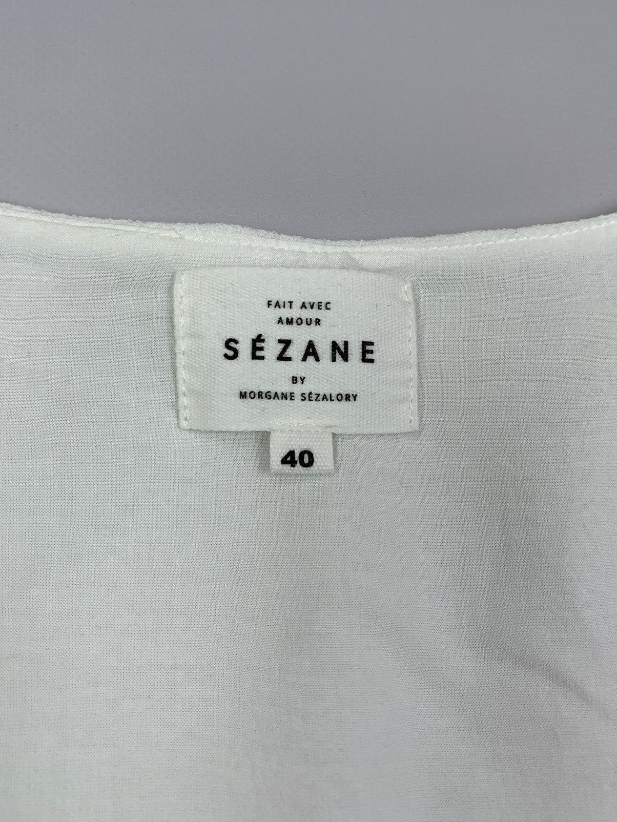 Sezane Sezane By Morgane Sezalory Womens Elsa Blouse Size 40 Size M / US 6-8 / IT 42-44 - 5 Thumbnail