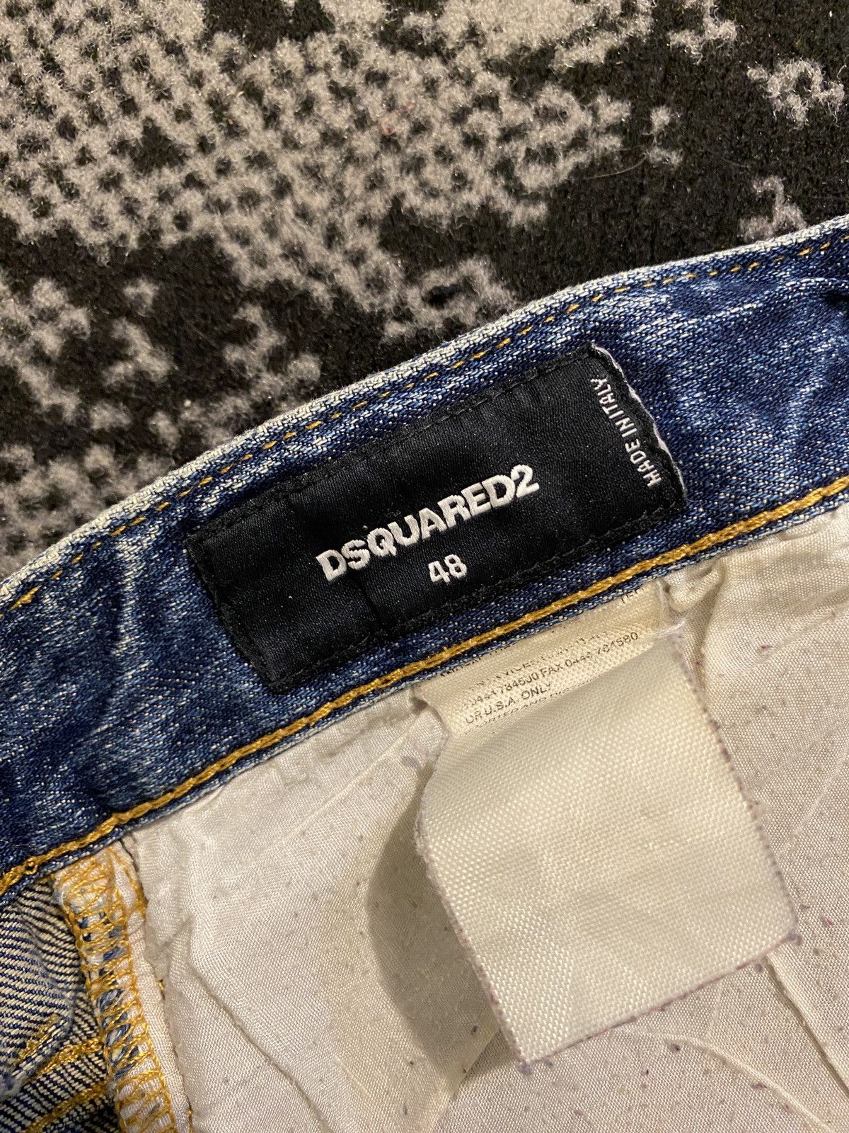 Japanese Brand Hysteric Glamour Washed Patchwork Denim Jeans Size US 33 - 10 Thumbnail
