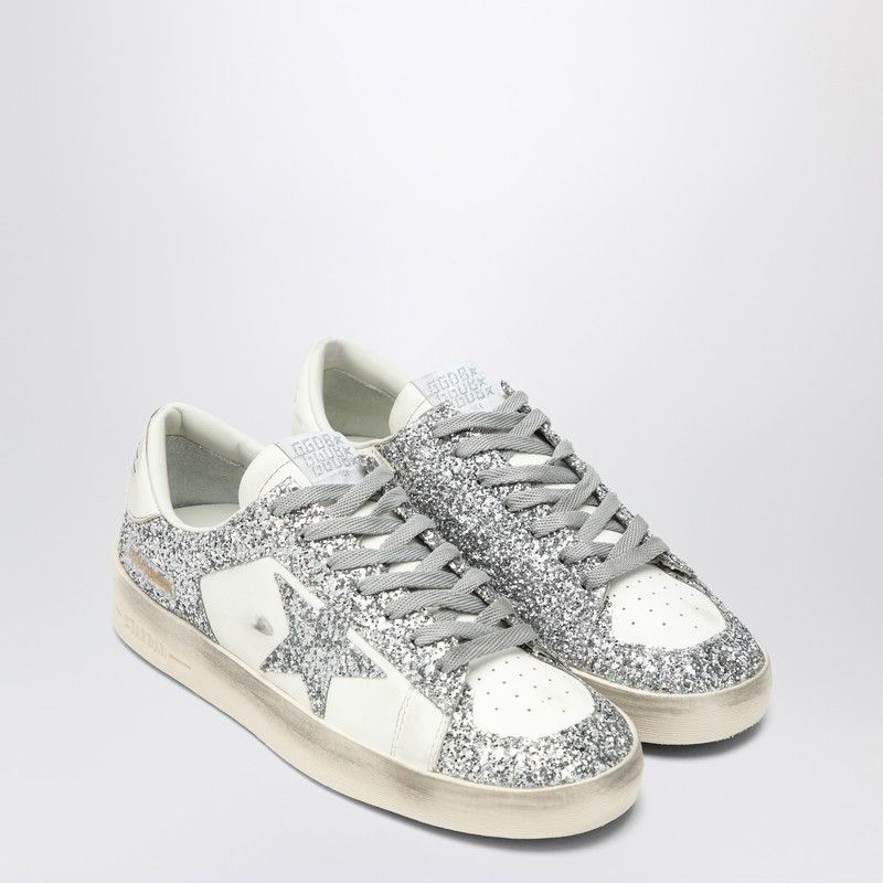 Golden Goose Stardan White/Glitter Silver Sneaker