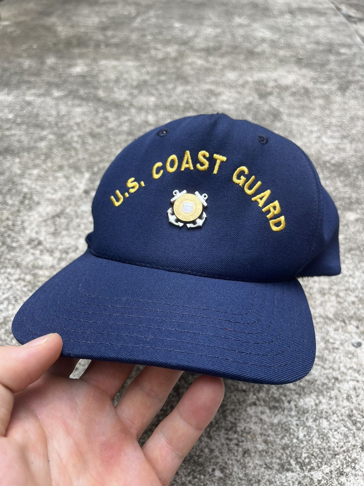 Other Vintage Coast Guard Indigo Trucker Hat Size ONE SIZE - 2 Thumbnail