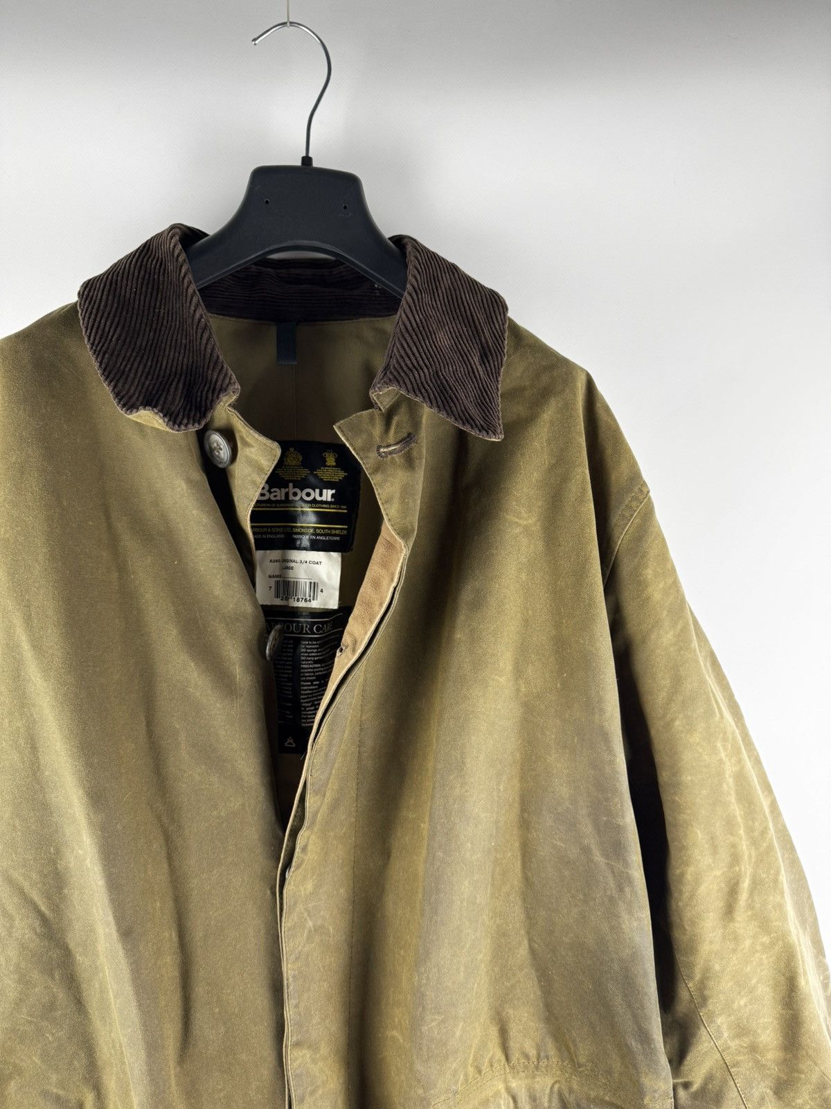 Barbour Vintage Barbour 3/4 Coat Wax A240 Oiled Jacket Size US L / EU 52-54 / 3 - 2 Thumbnail