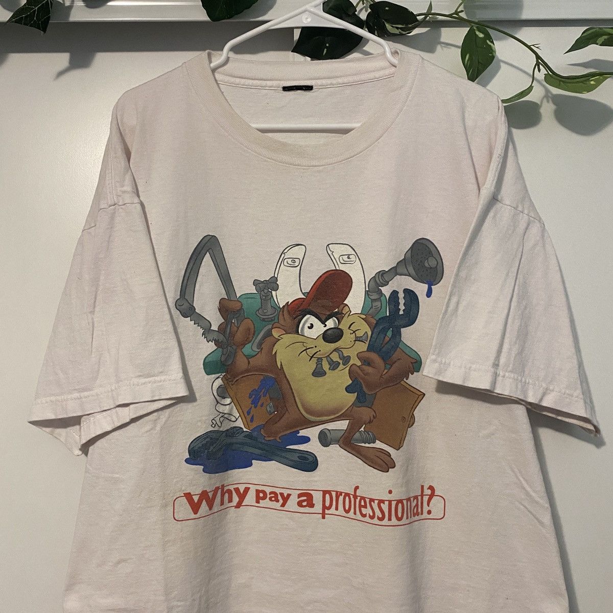 Warner Bros Vintage 1998 Looney Tunes Taz T-Shirt Size US XXL / EU 58 / 5 - 2 Thumbnail