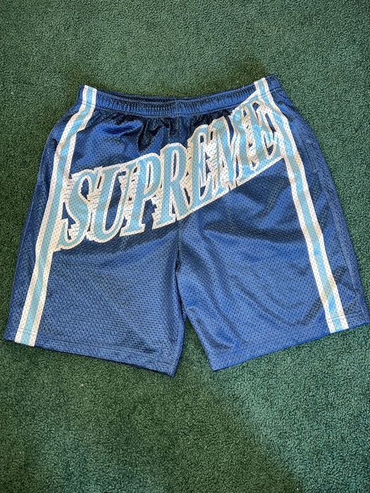 Supreme Slap Shot Baggy Mesh Short Poly eyelet mesh with mesh