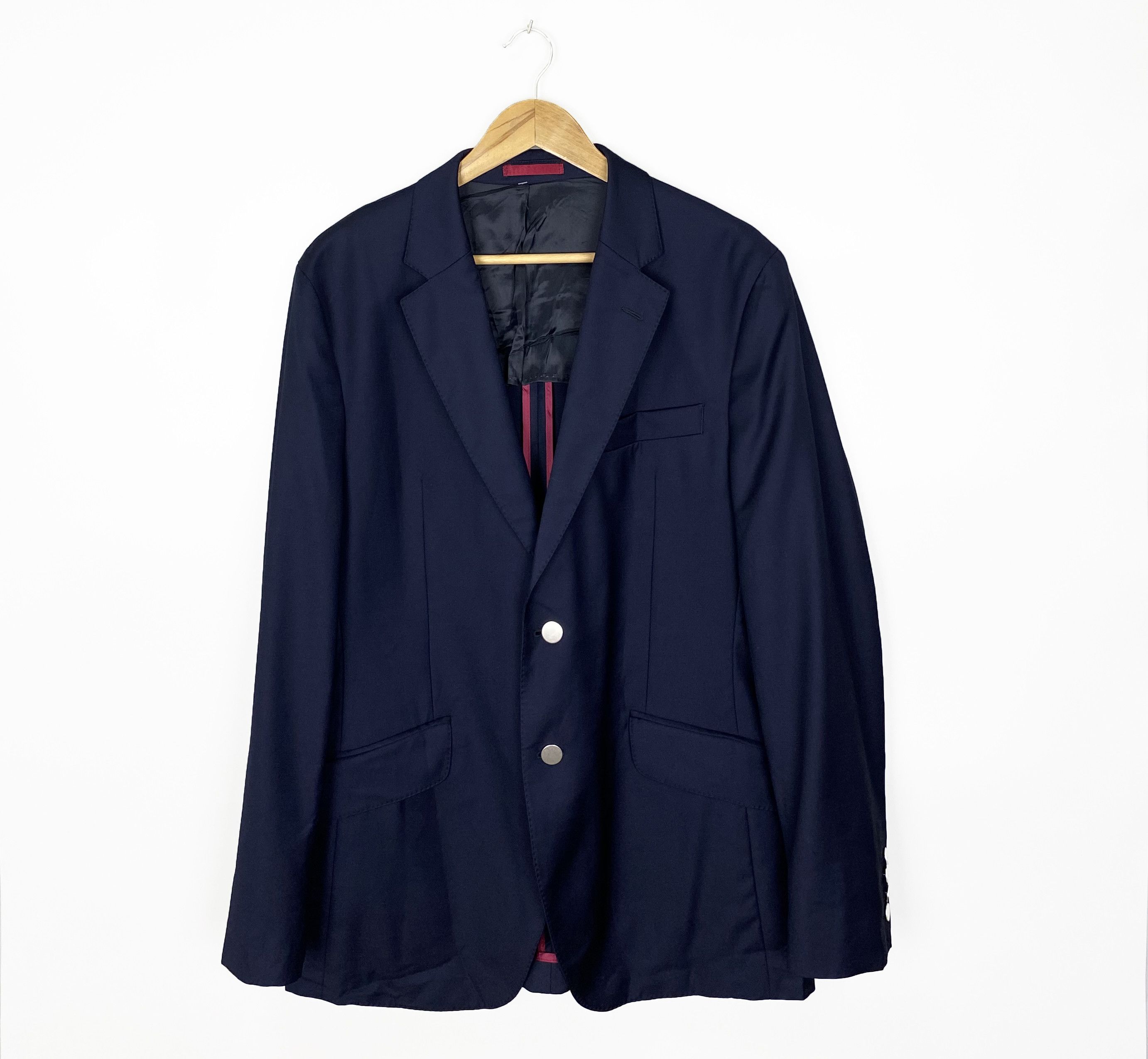 Hackett Hackett Wool Navy Blazer Size 42R Size 42R - 1 Thumbnail