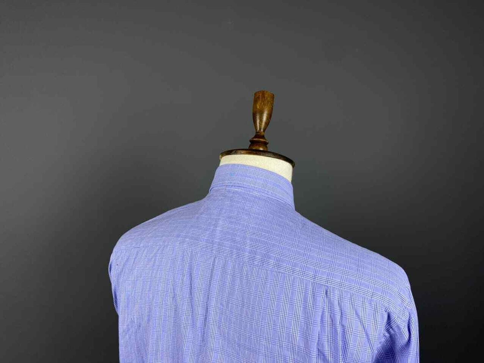 Burberry Burberrys Nova Check Blue Button Up Dress Shirt Size 42 Size US M / EU 48-50 / 2 - 8 Thumbnail