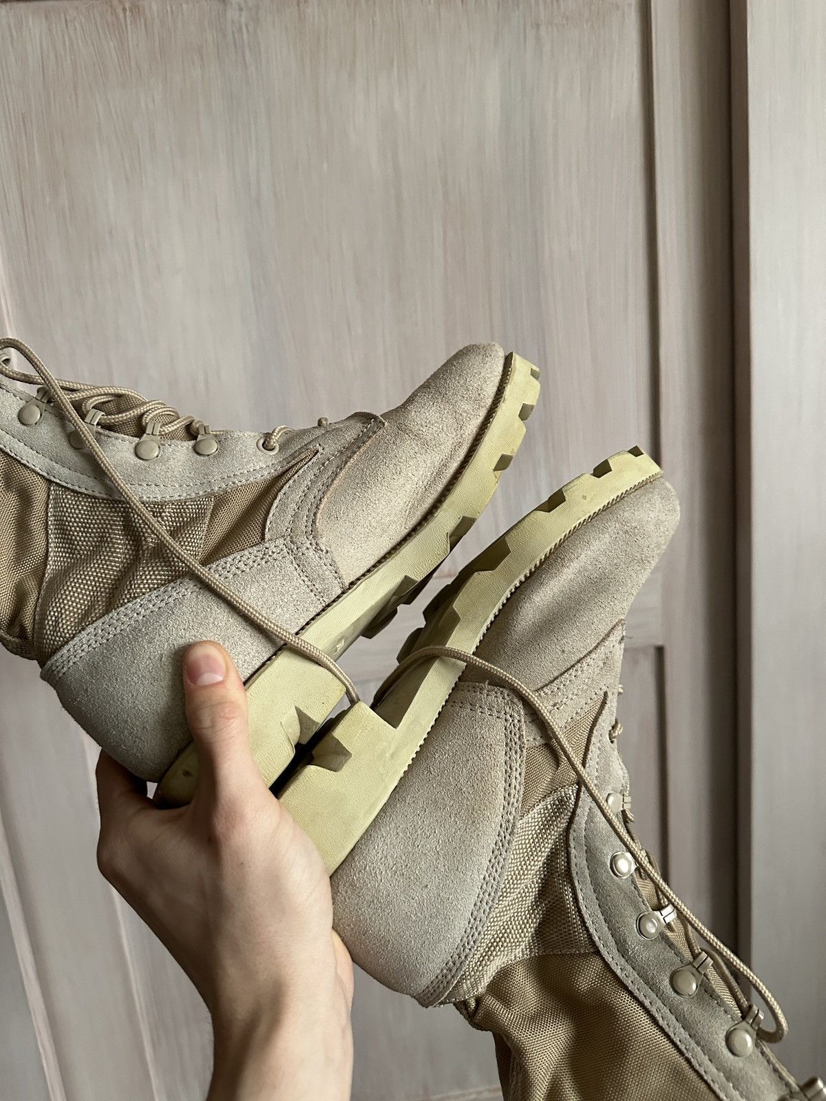 MIL-TEC Vintage cordura military combat boots desert tan Size US 7 / EU 40 - 6 Thumbnail