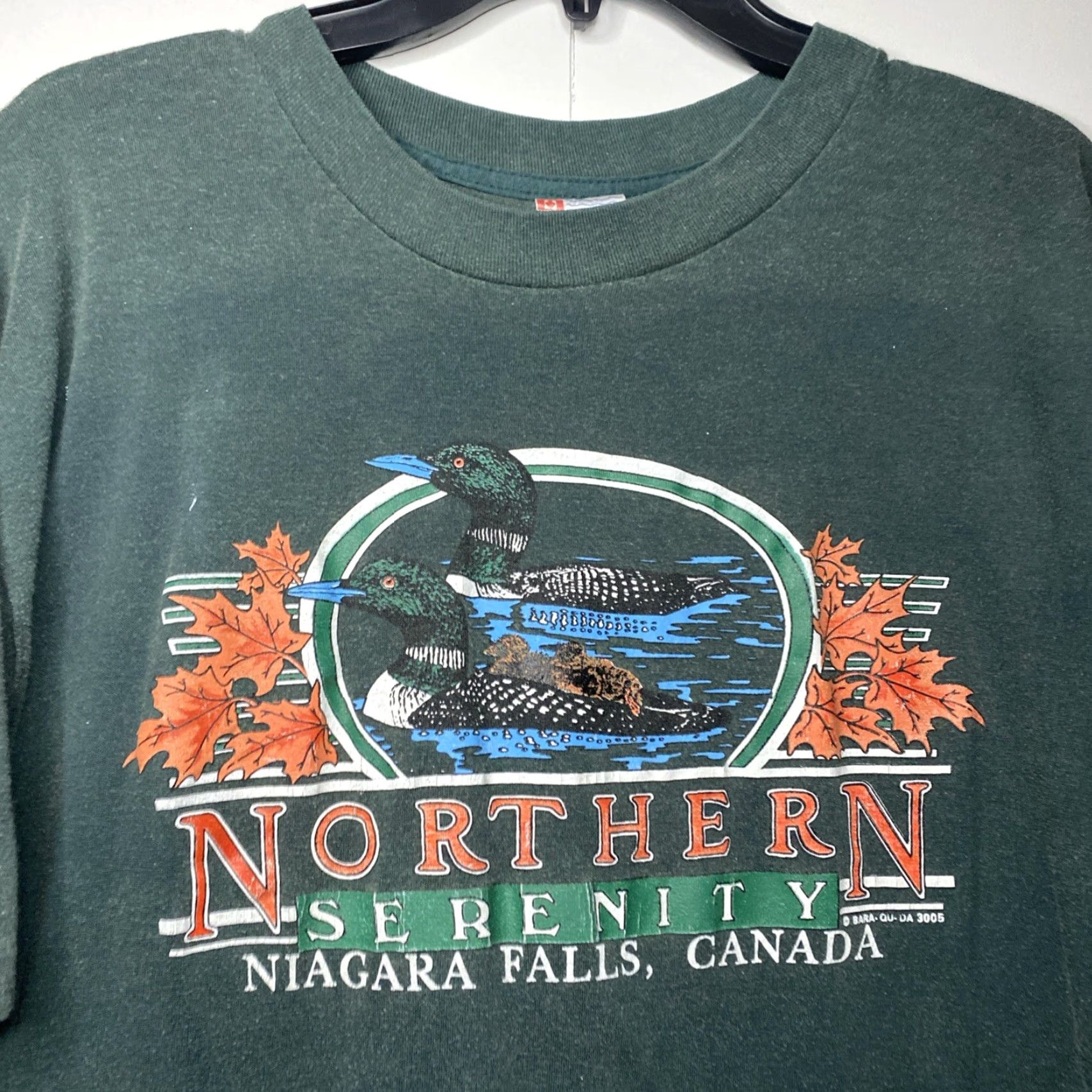 Vintage VINTAGE Niagara Falls Canada T Shirt Adult XL Grunge 90s Ultra Green Short Sleeve Size US XL / EU 56 / 4 - 3 Thumbnail