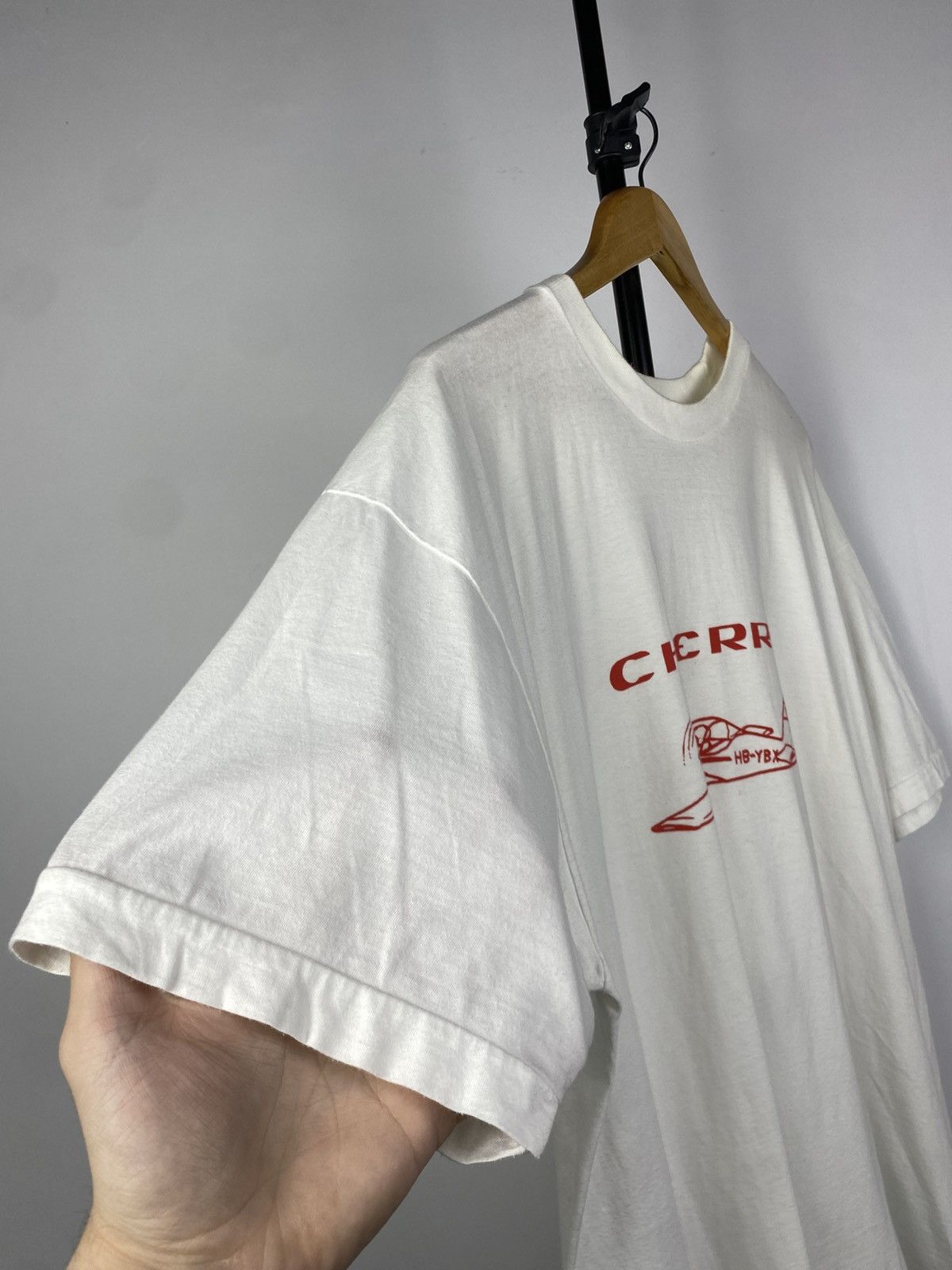 Avirex × Vintage Vintage 90s Y2K Army HB-YBX Cherry Graphic T-Shirt Size US XL / EU 56 / 4 - 6 Thumbnail
