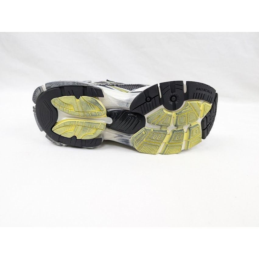Balenciaga o1rshd1 Runner Mesh/Rubber/W Sneakers DK Grey/Yel/White Size US 10 / EU 43 - 9 Thumbnail
