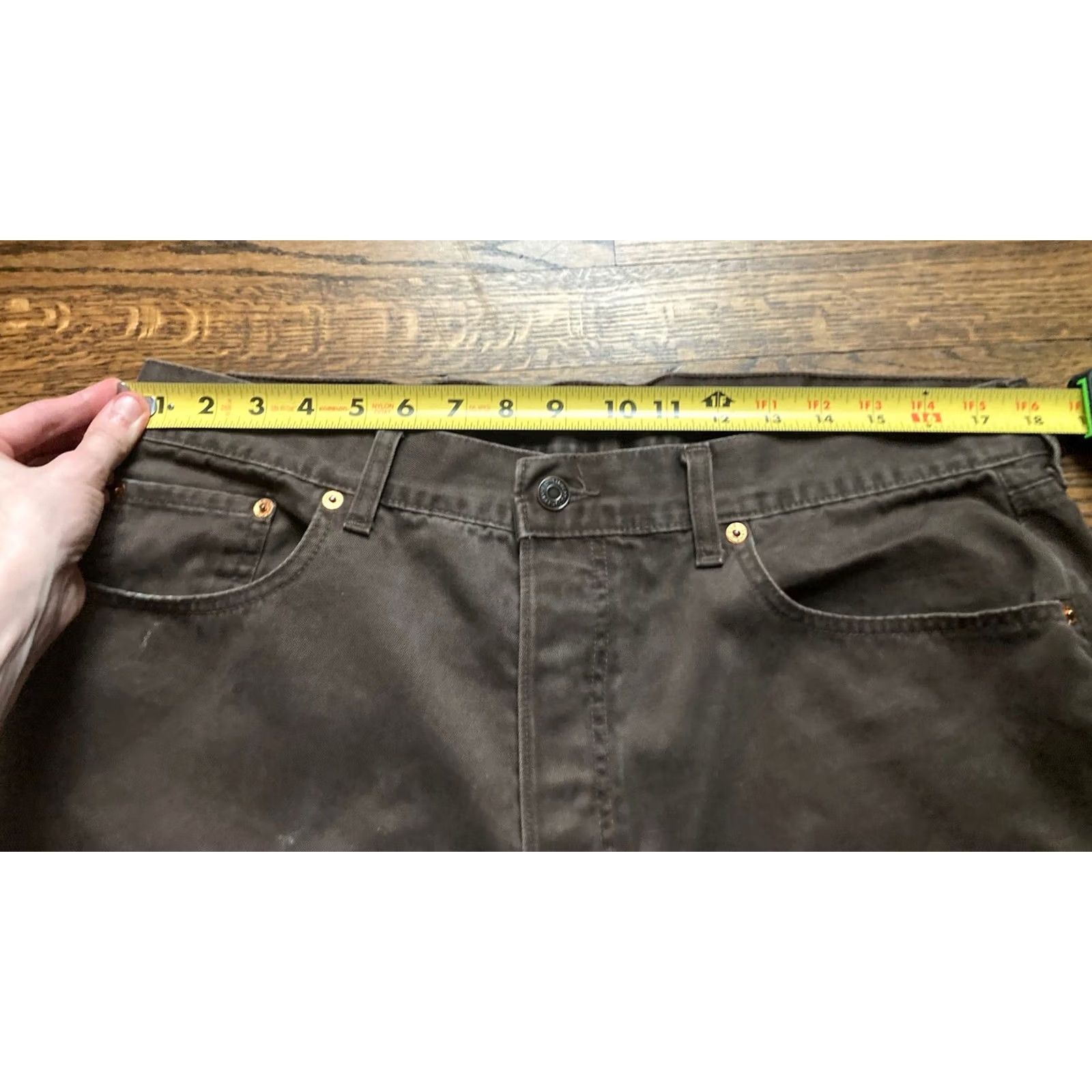 Levi's VINTAGE Levi's 551 Pants Mens Sz 38 36x36 Regular Brown 90s Chino Spain Size US 38 / EU 54 - 6 Thumbnail