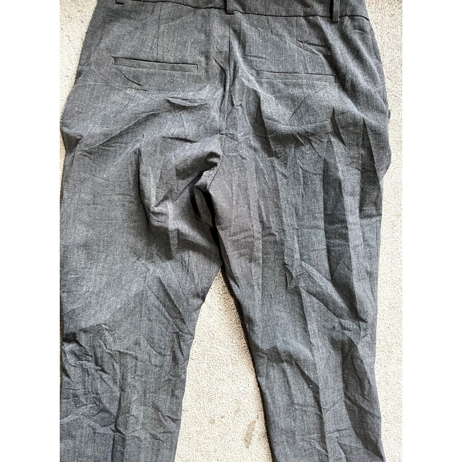 H&M H&M Dress Pants Women Size 8 Gray Wool Blend Business Casual Pants Ankle Flat Front Regular Tailored Womens Size 30" / US 8 / IT 44 - 4 Thumbnail